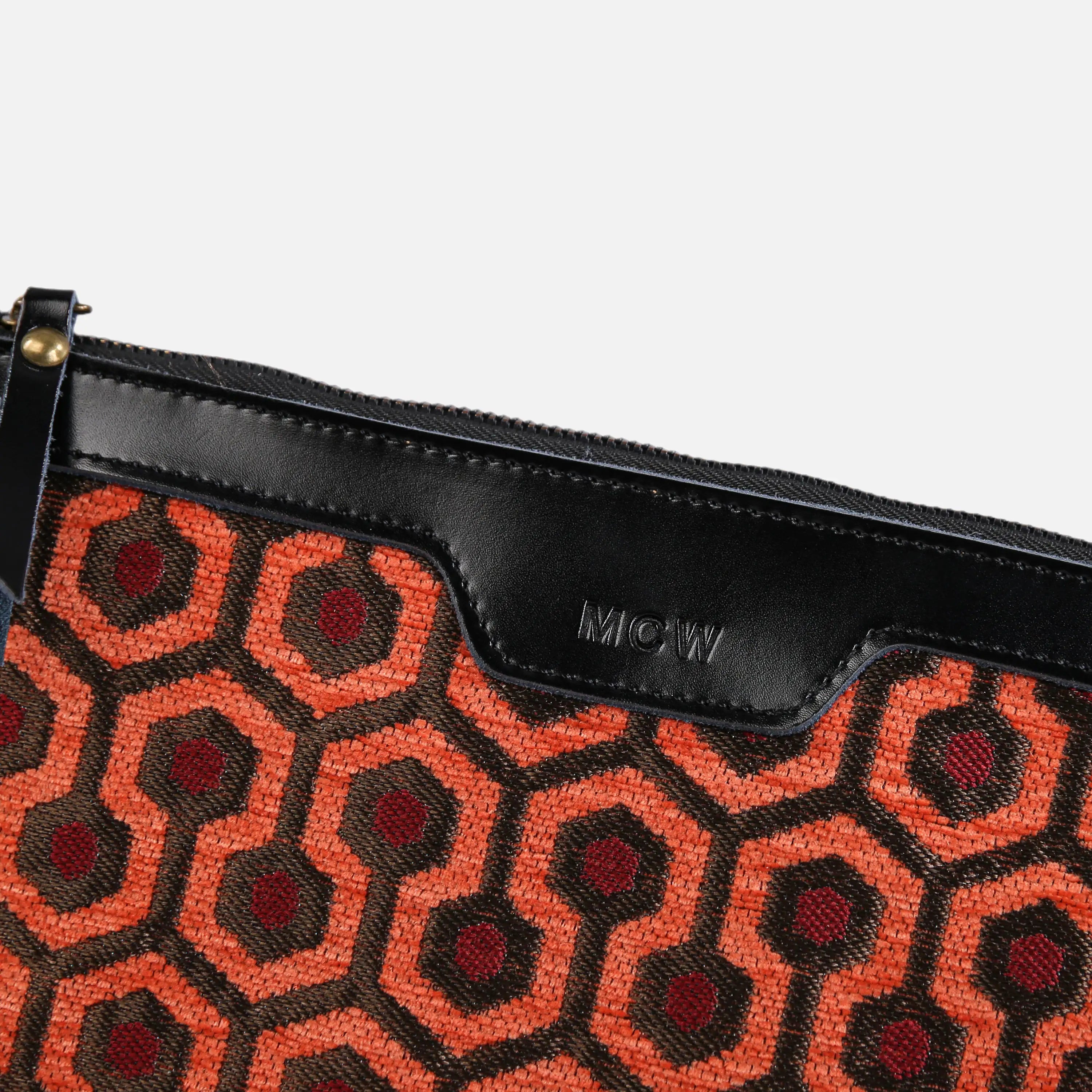 "The Shining" Overlook Hotel Carpet Makeup Bag carpet bag MCW Handmade of America details