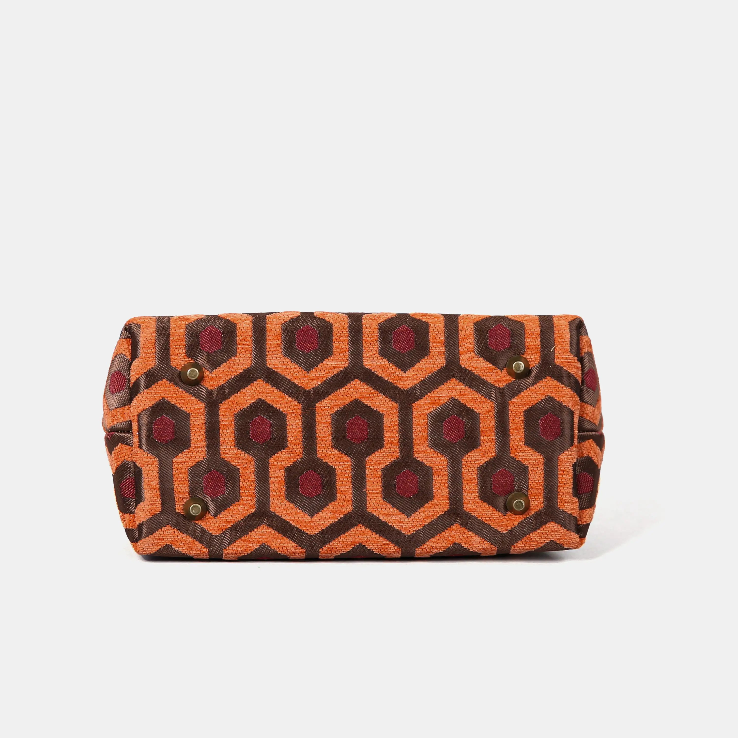 "The Shining" Overlook Hotel Carpet Satchel carpet bag MCW Handmade of America bottom