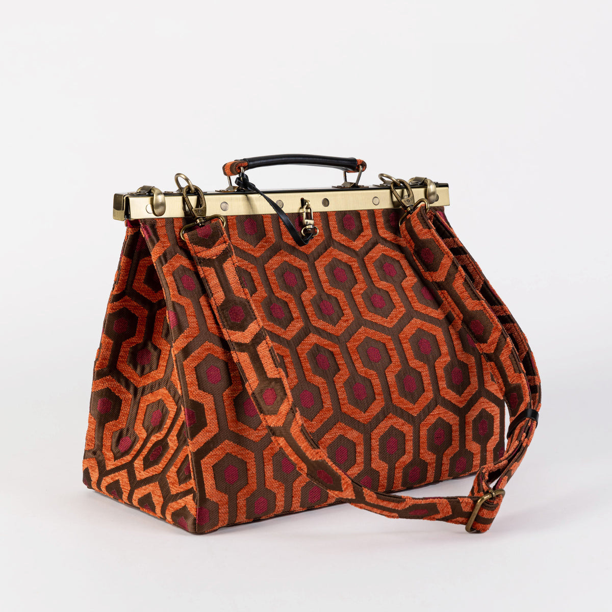 "The Shining" Overlook Hotel Celine Carpet Gladstone Bag of America with shoulder strap