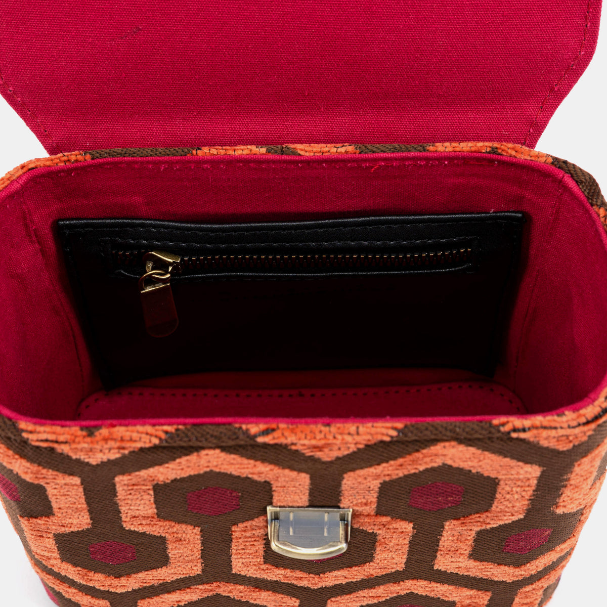 "The Shining" Overlook Hotel Emma Small Train Case of America inside zipper pocket