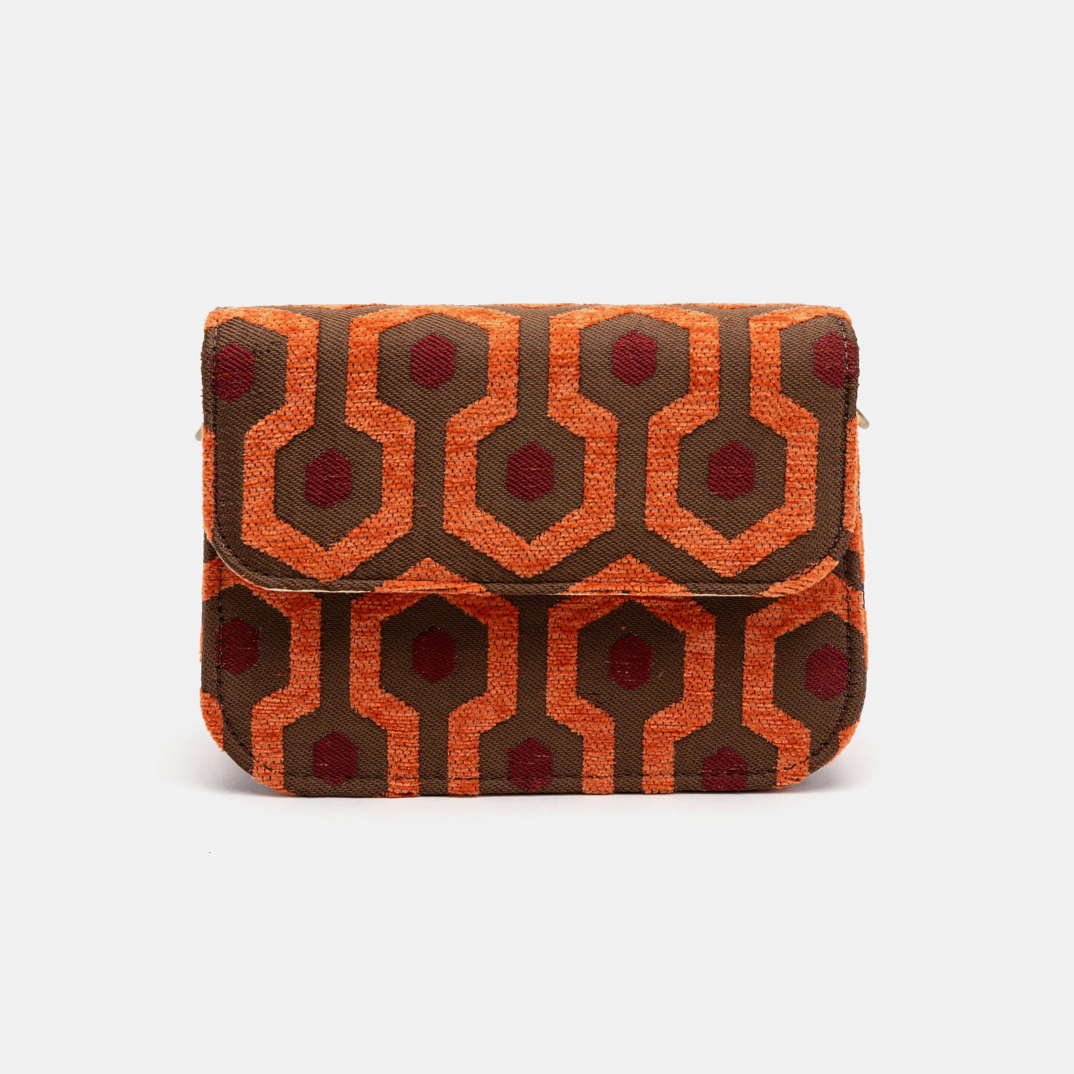 "The Shining" Overlook Hotel Flap Crossbody Bag Carpetbag of America front