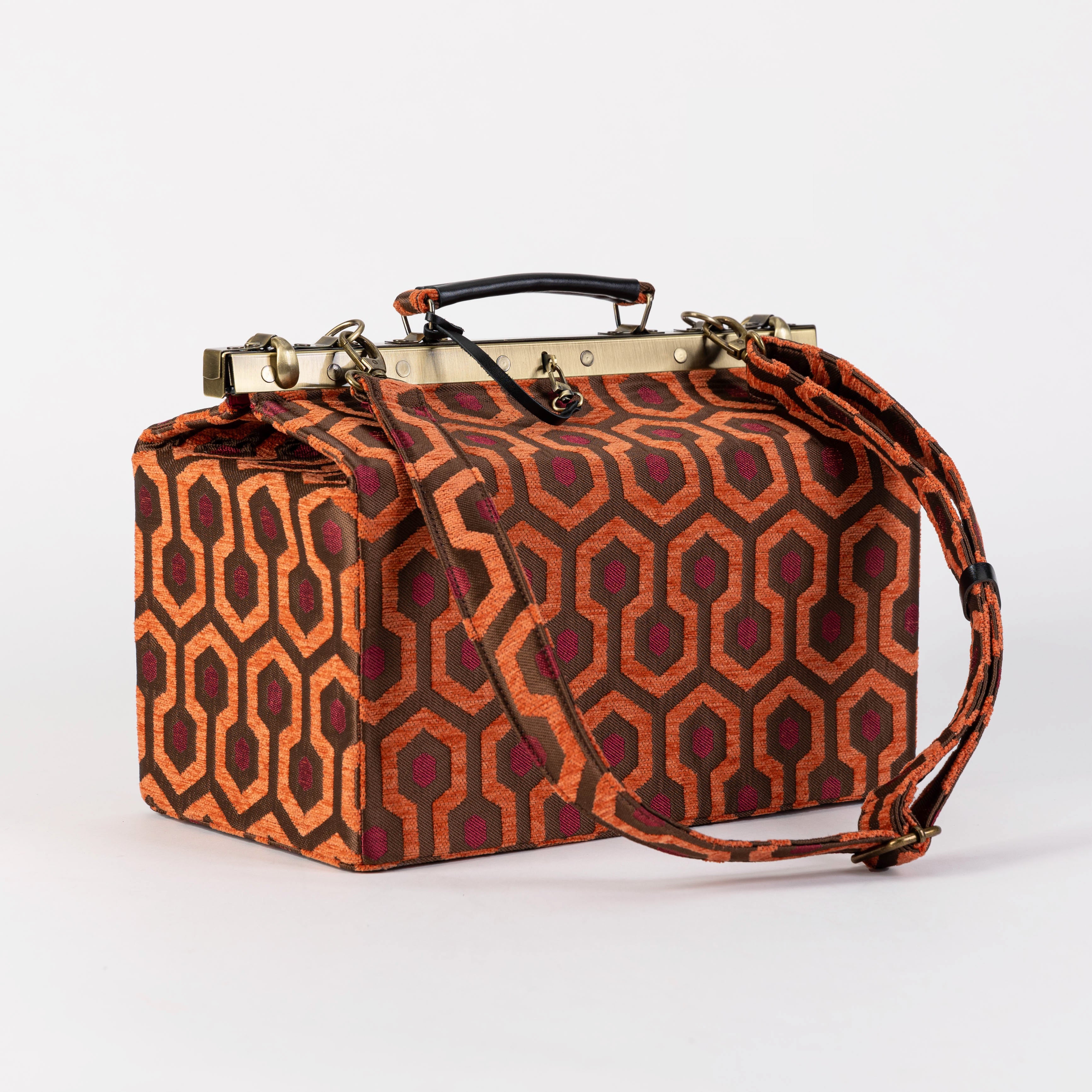 "The Shining" Overlook Hotel Genevieve Carpet Gladstone Bag of America with shoulder strap
