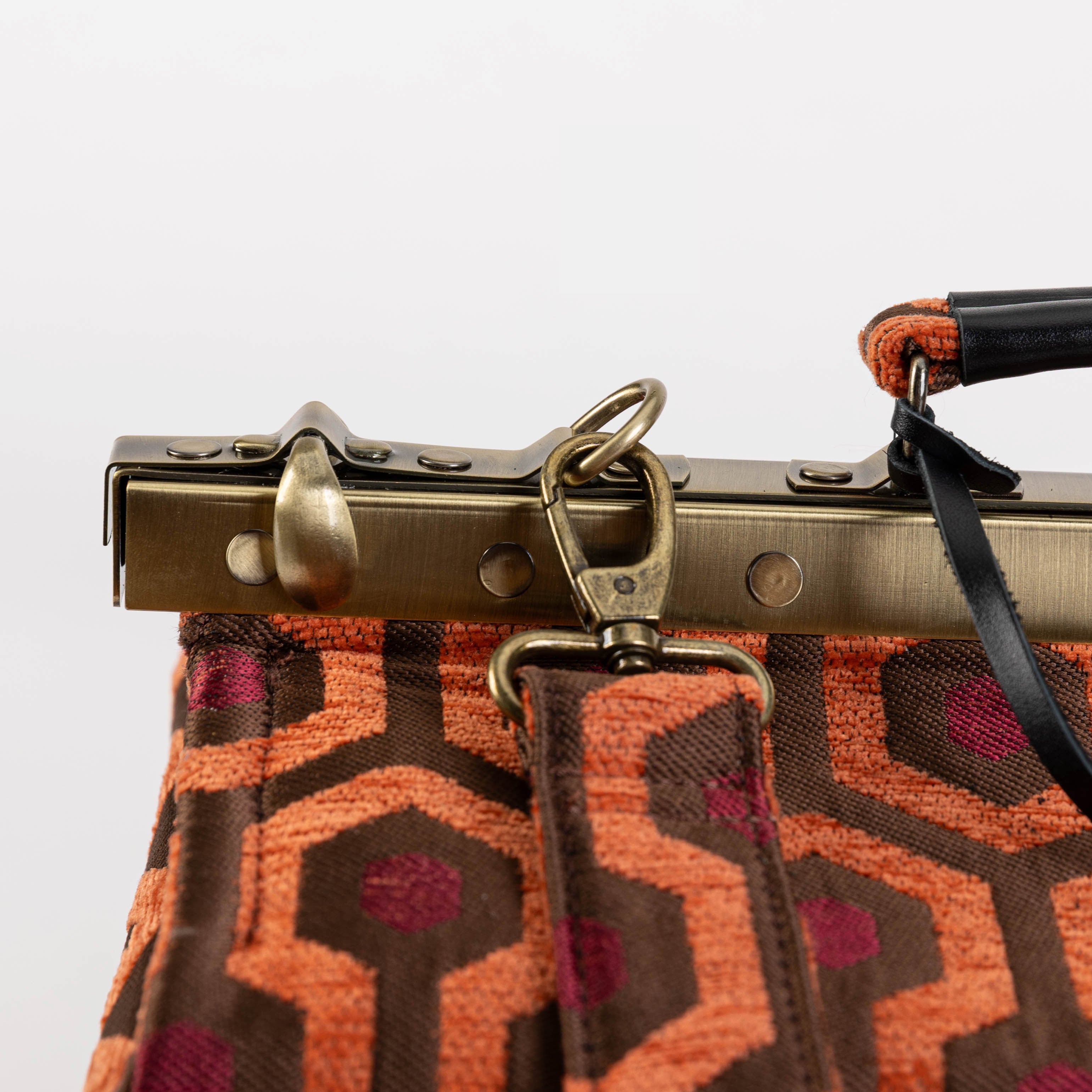 "The Shining" Overlook Hotel Genevieve Carpet Gladstone Bag of America shoulder strap clasp