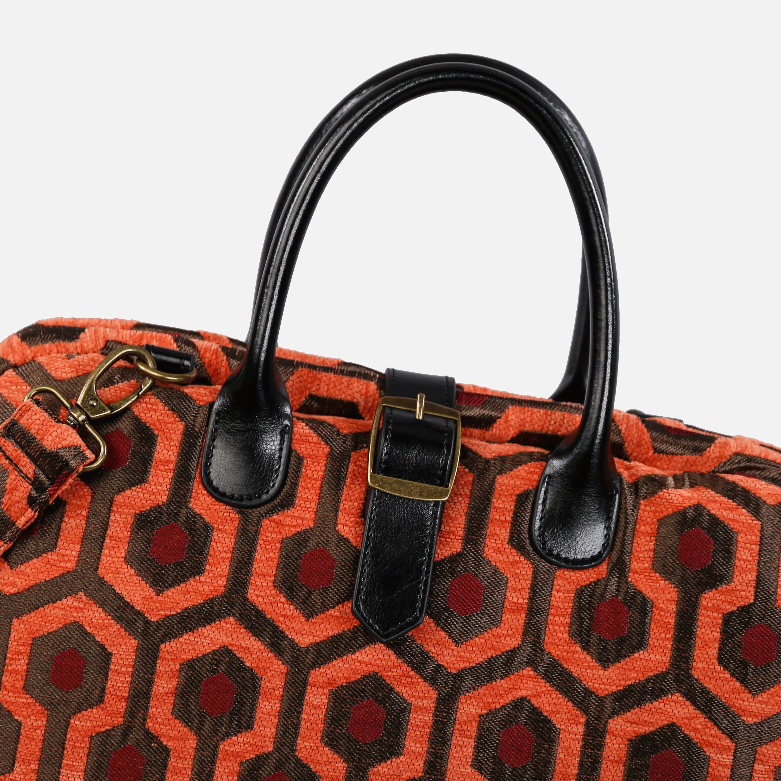 The Shining Overlook Hotel Mary Poppins Weekender Carpetbag of America buckle