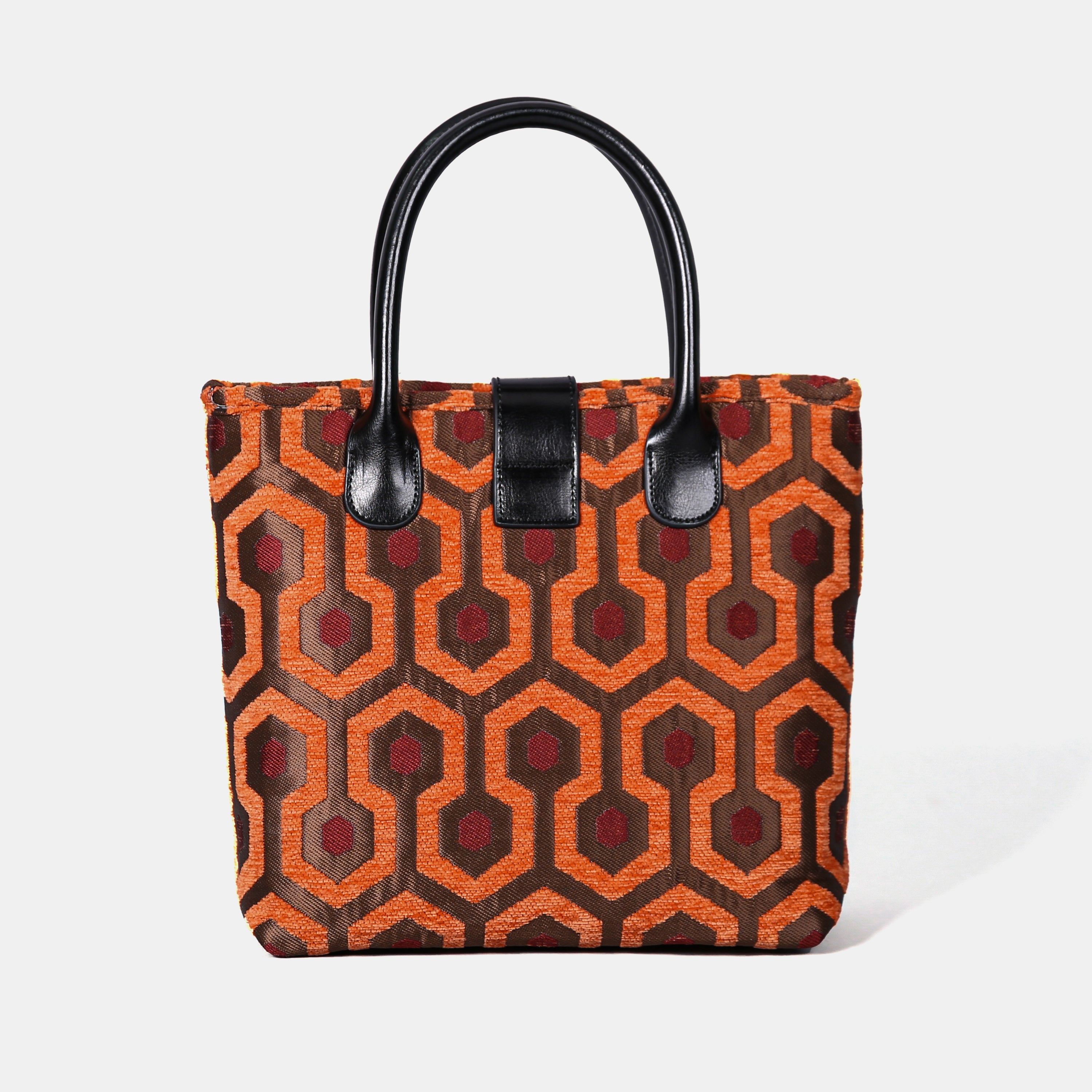 "The Shining" Overlook Hotel Tuck Lock Carpet Satchel carpet bag MCW Handmade of America back