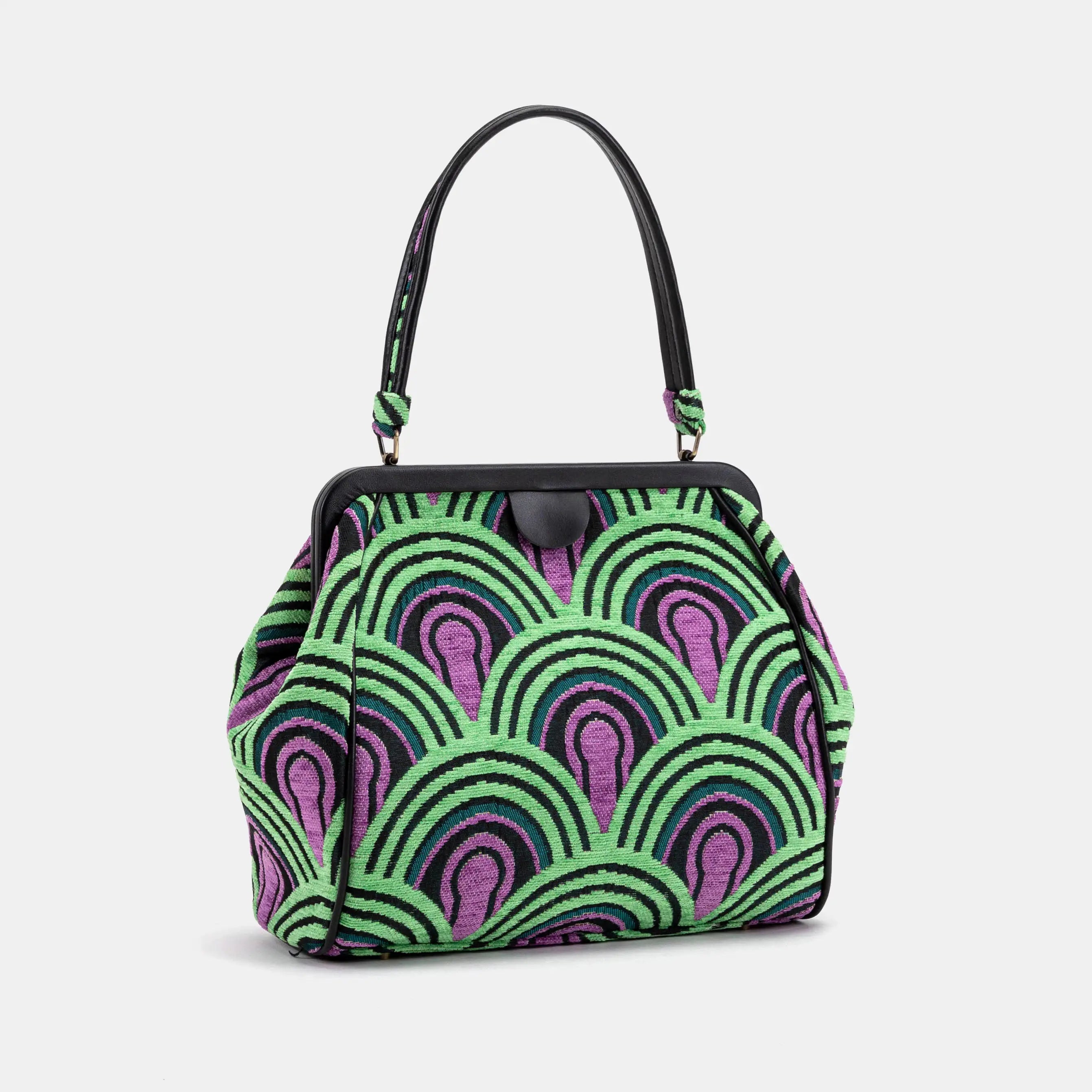 The Shining Room 237 Alma Shoulder Carpet Bag  front side