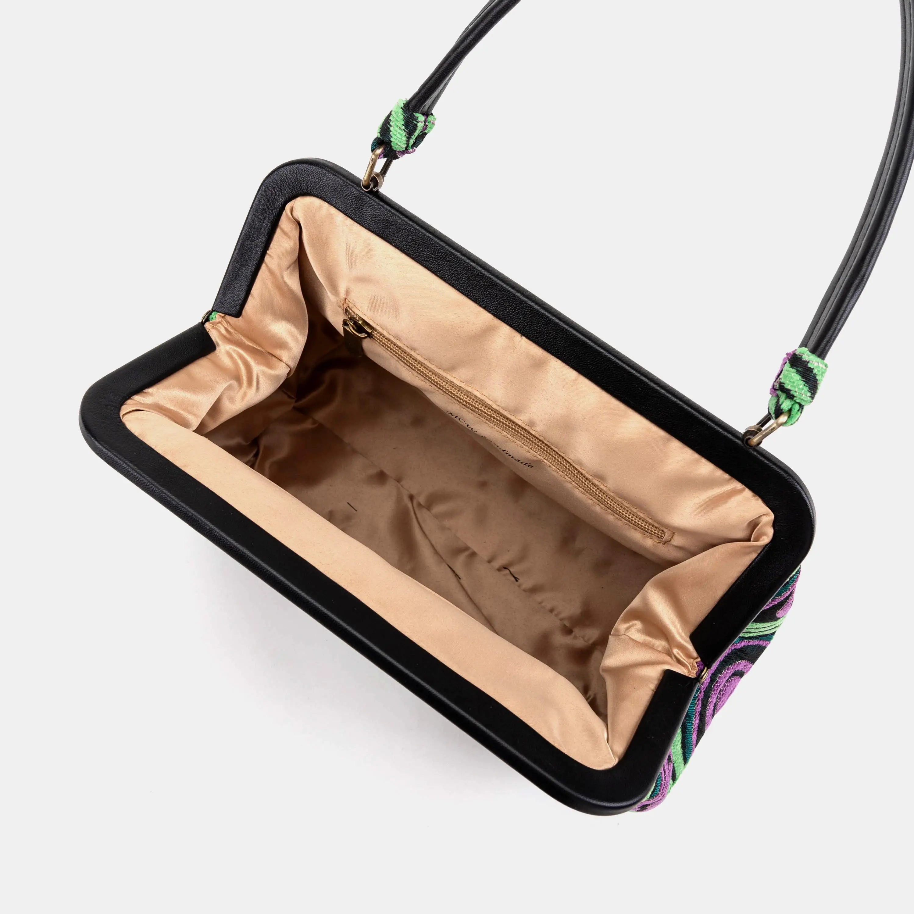 The Shining Room 237 Alma Shoulder Carpet Bag  inside
