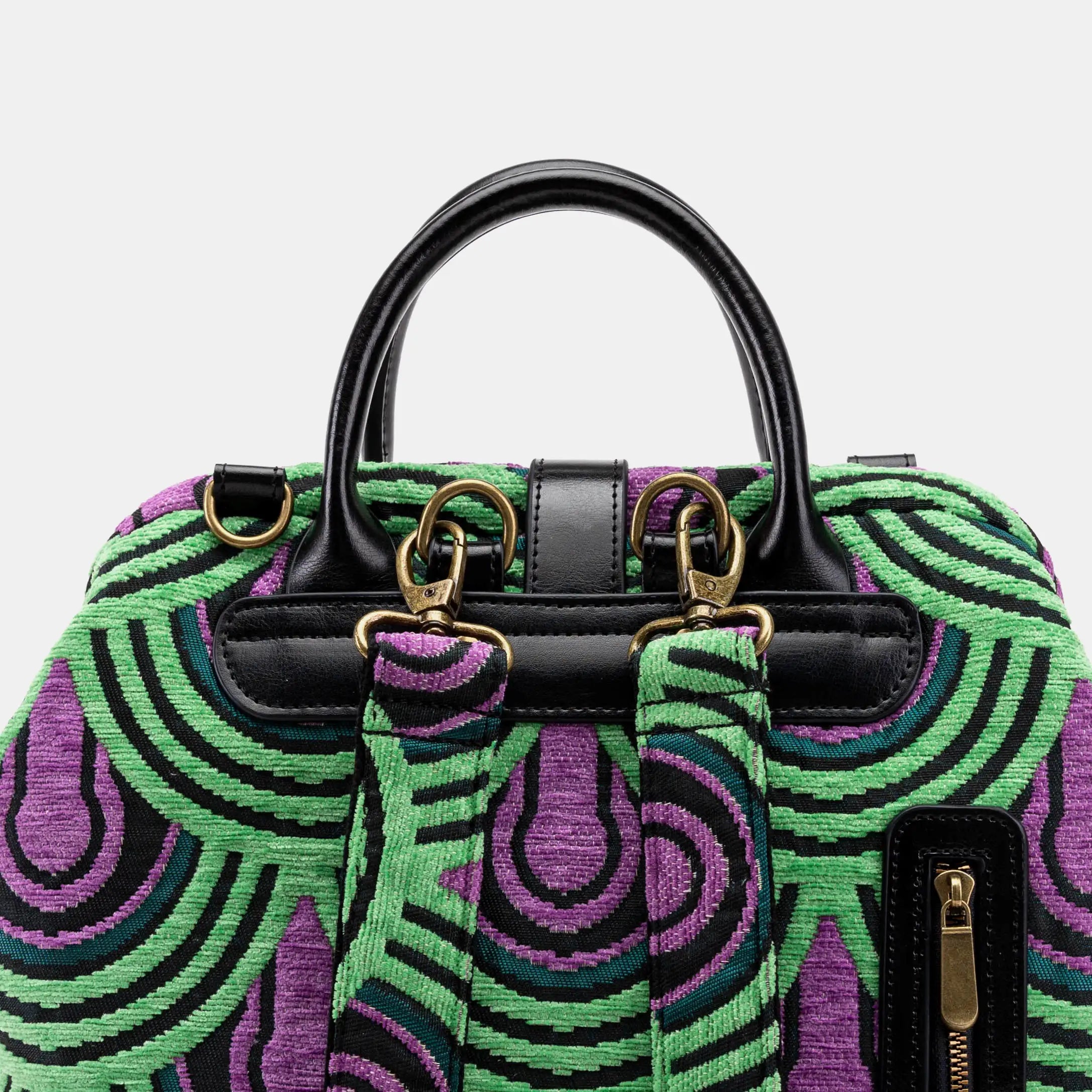 The Shining Room 237 Carpet Laptop Backpack Carpetbag of America back detail