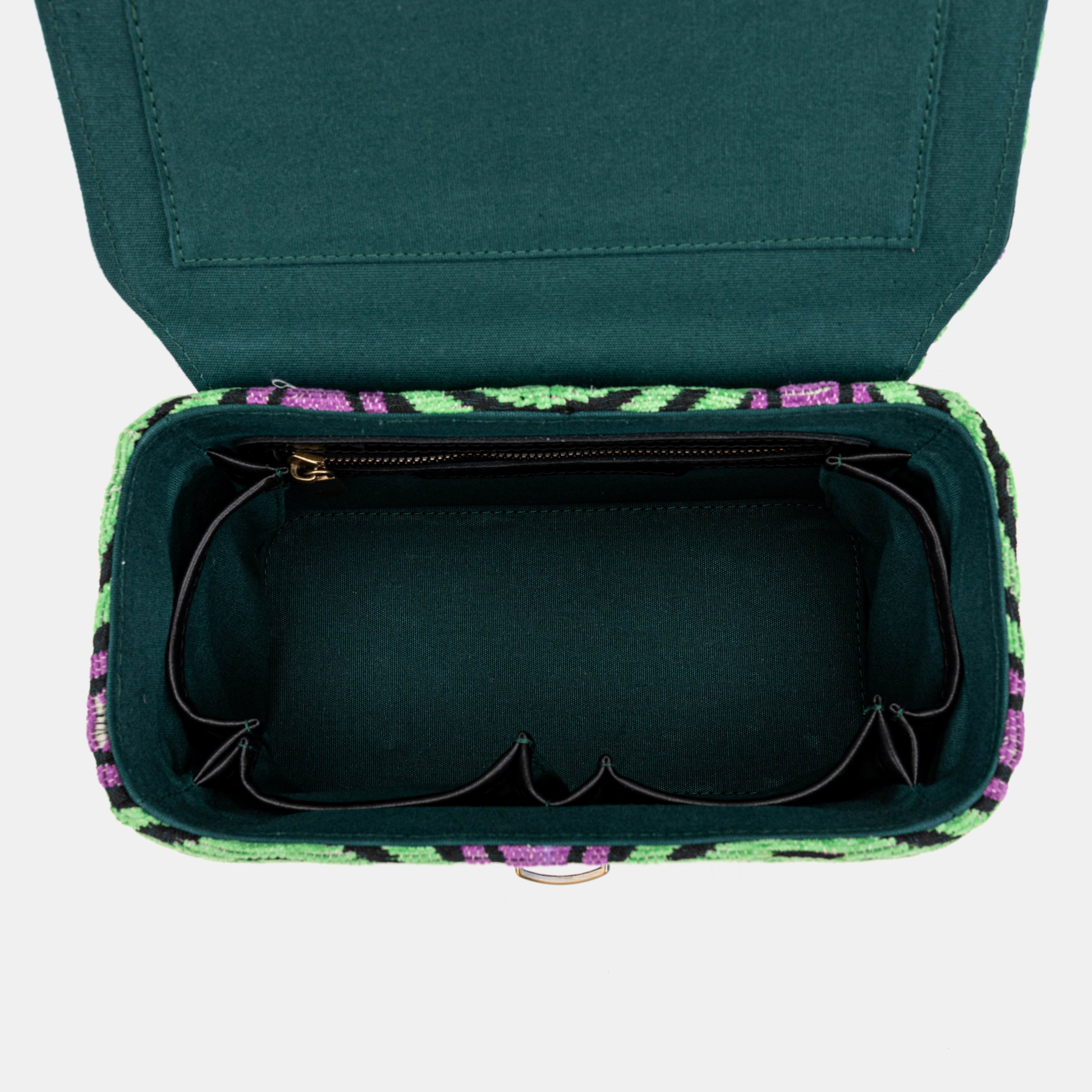 The Shining Room 237 Clara Medium Train Case Purse of America inside