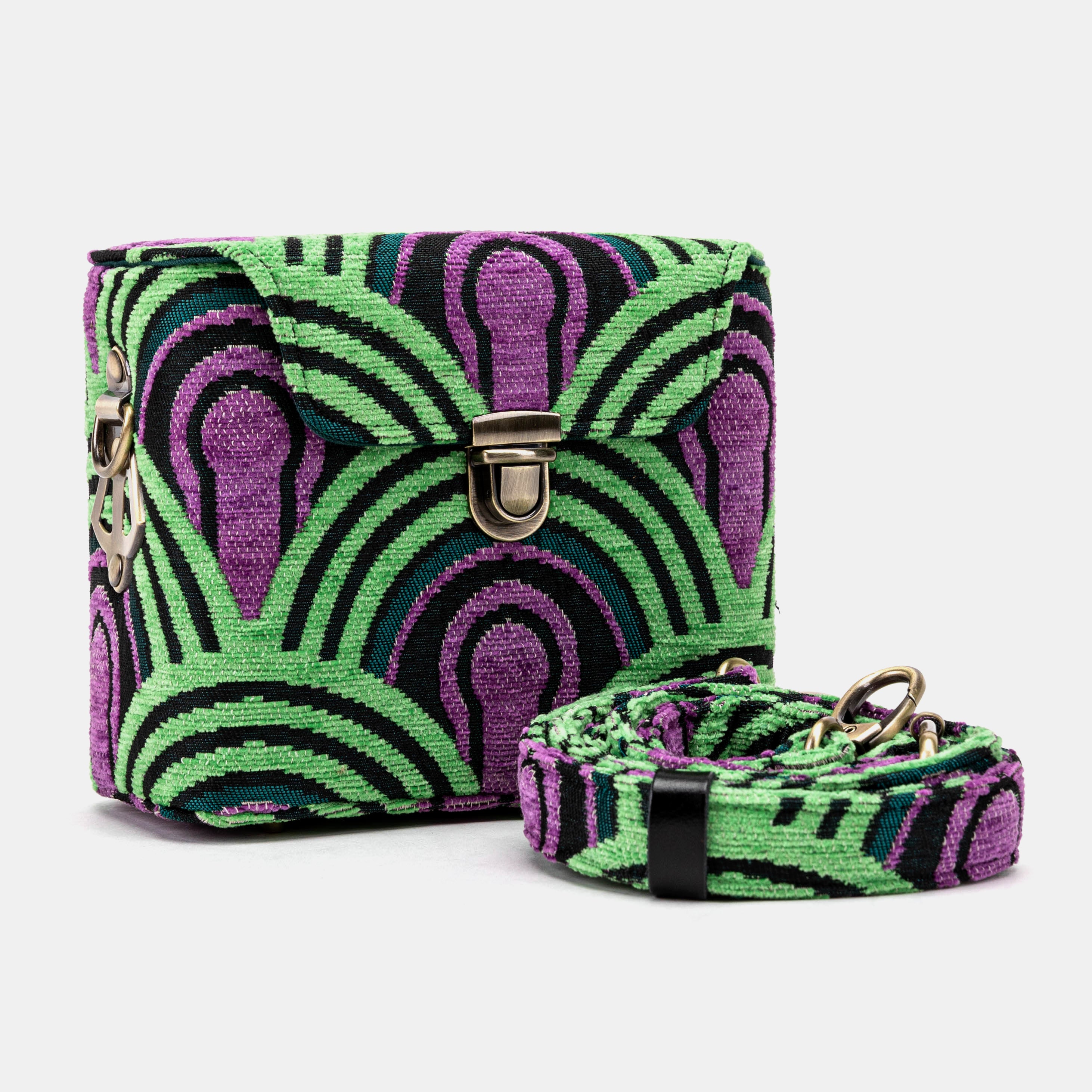 The Shining Room 237 Emma Small Train Case Crossbody of America with shoulder strap