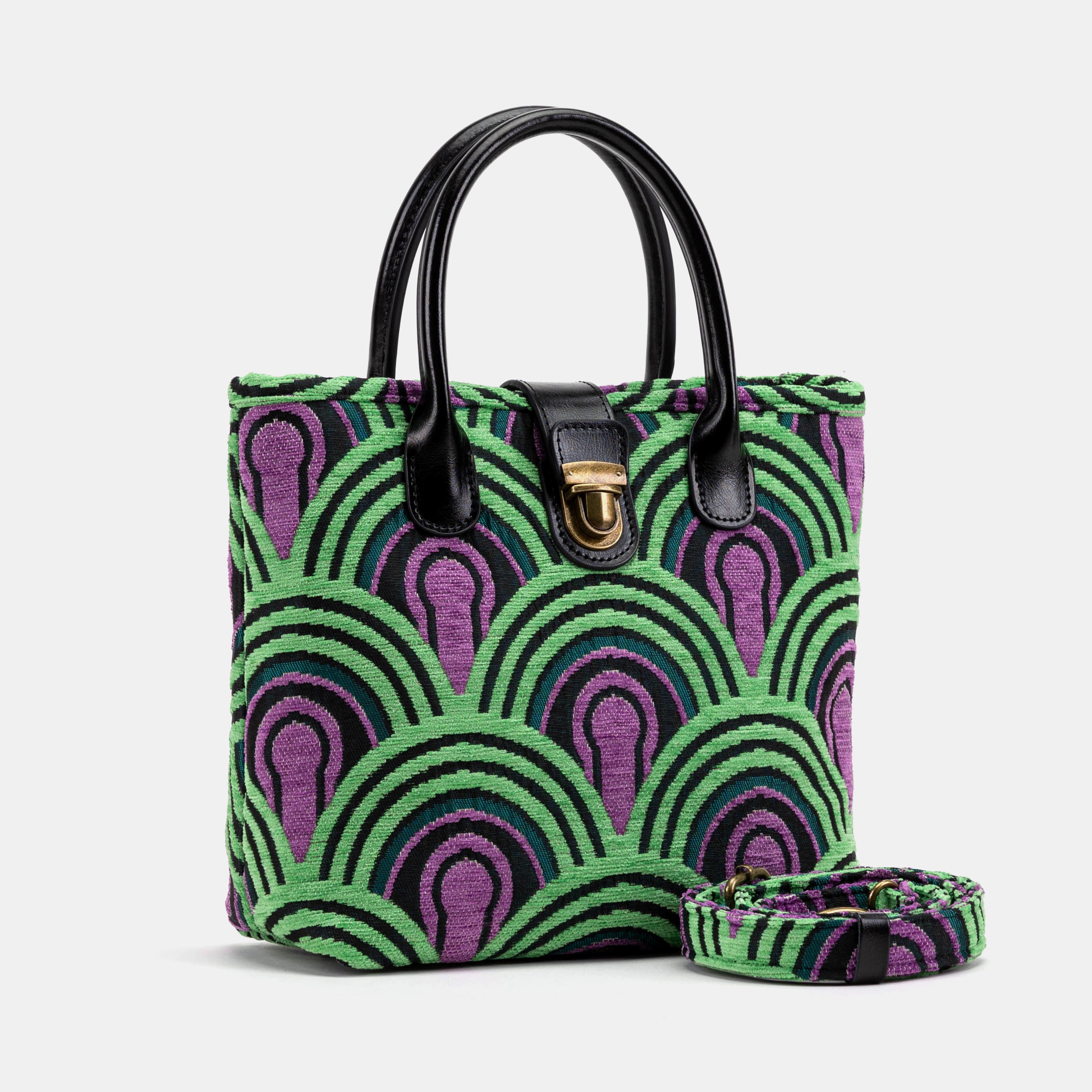 The Shining Room 237 Tuck Lock Carpet Satchel of America with strap