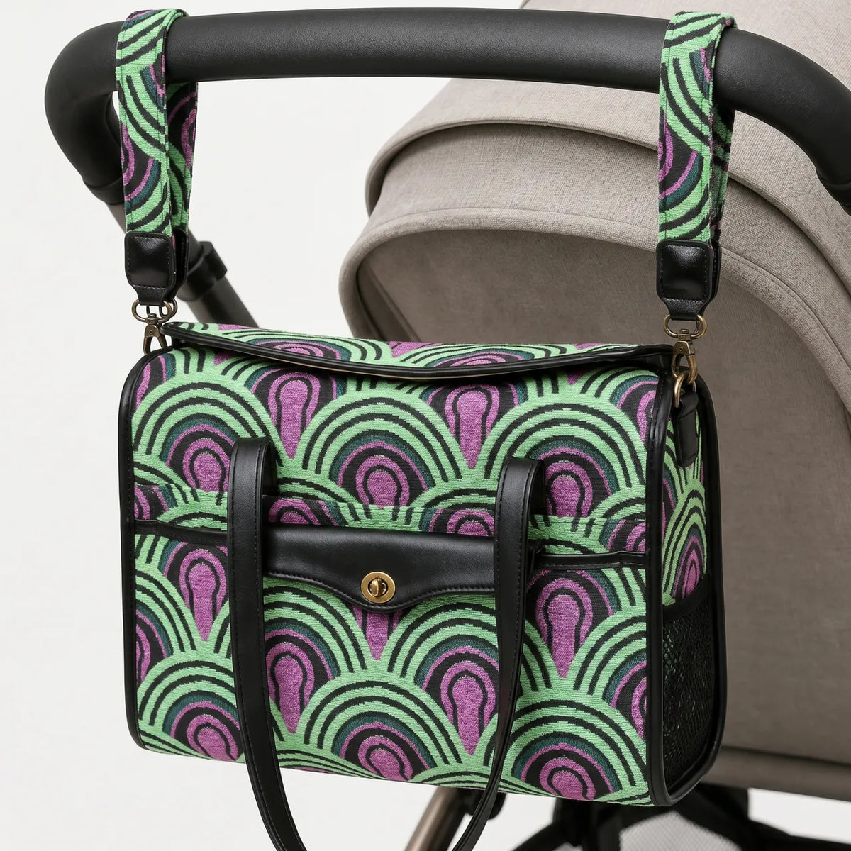 The Shining Room 237 Vintage Carpet Diaper Bag Carpetbag of America hang