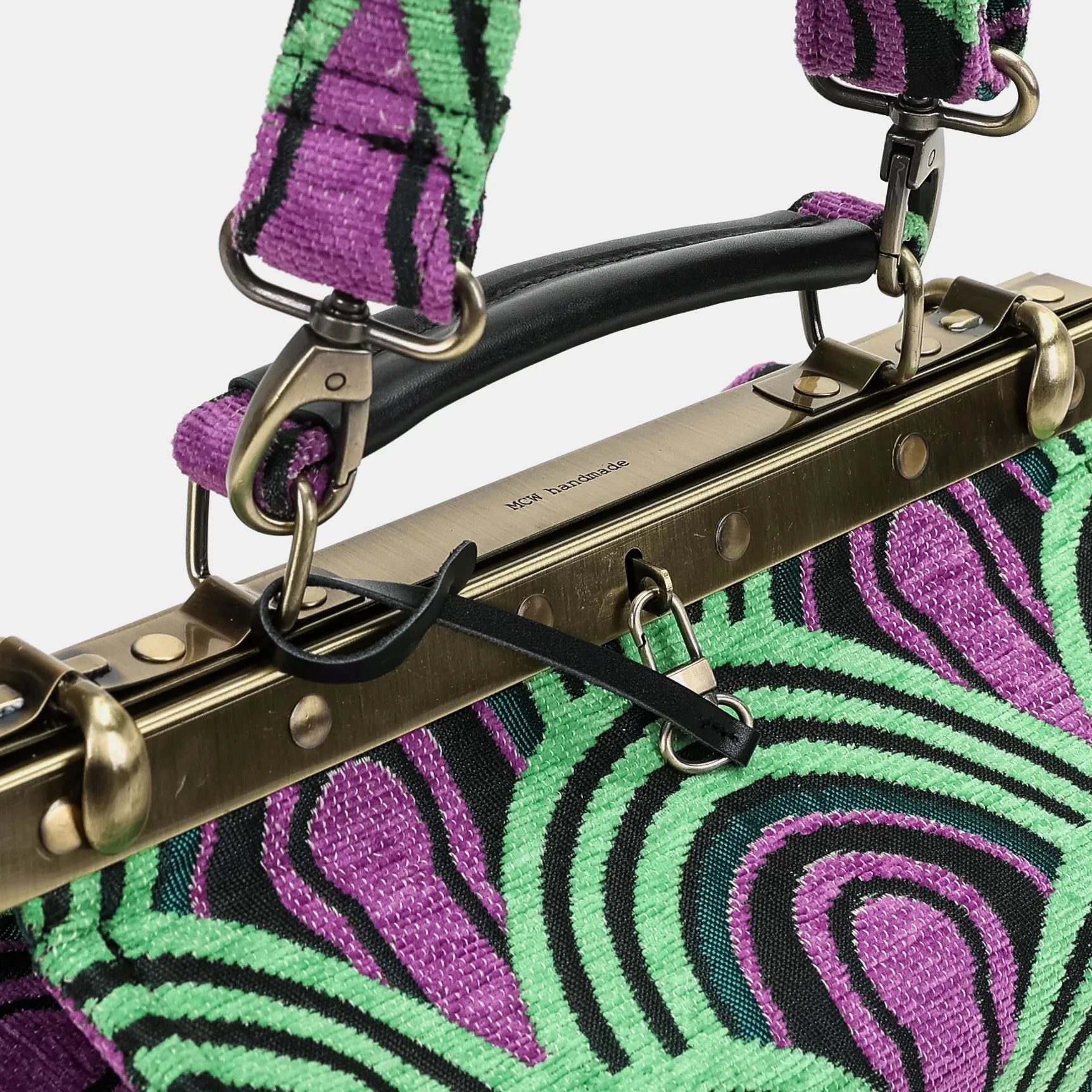 The Shining Room 237 Vivienne Carpet Purse Gladstone Bag handle