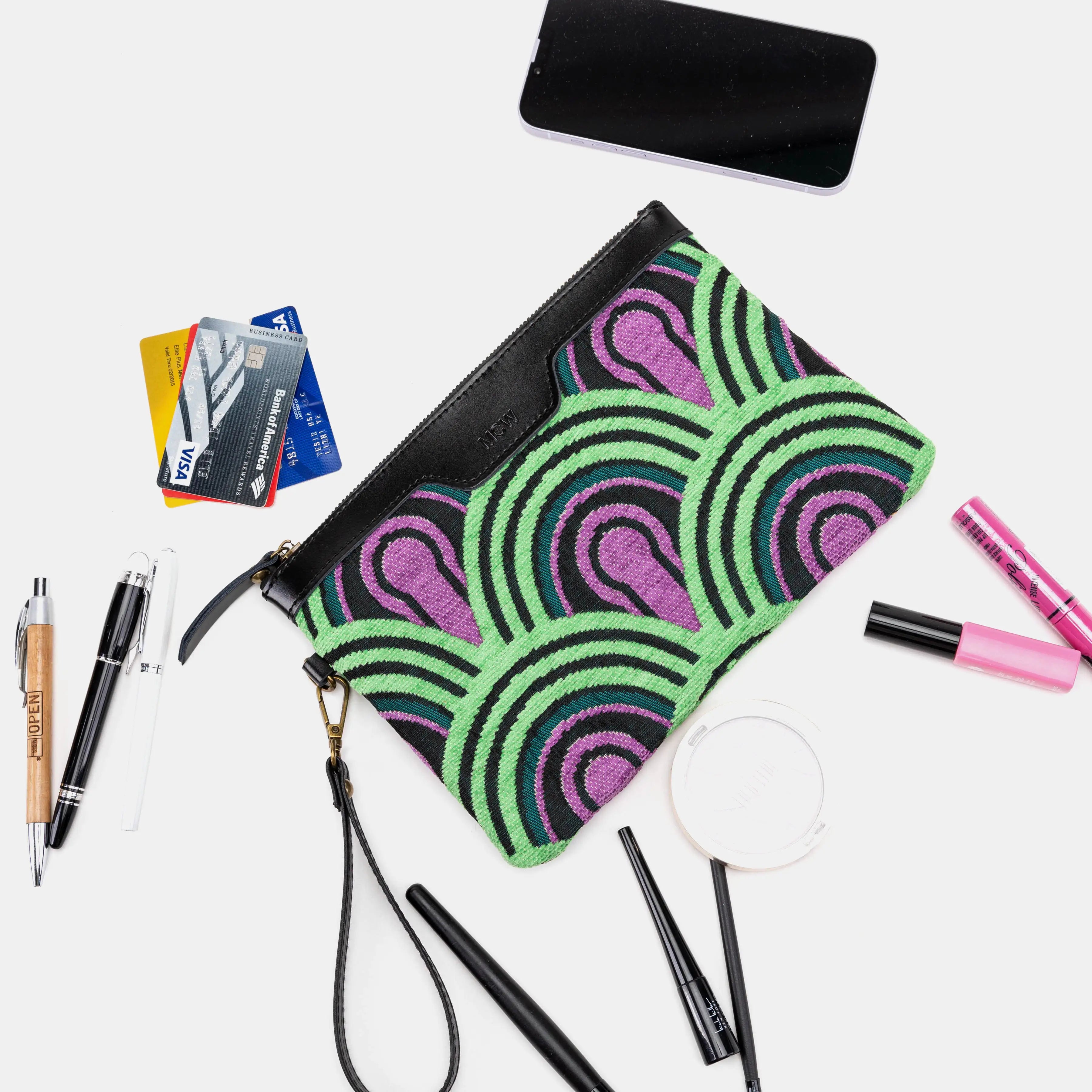 The Shining Room 237 Wristlet Clutch in use