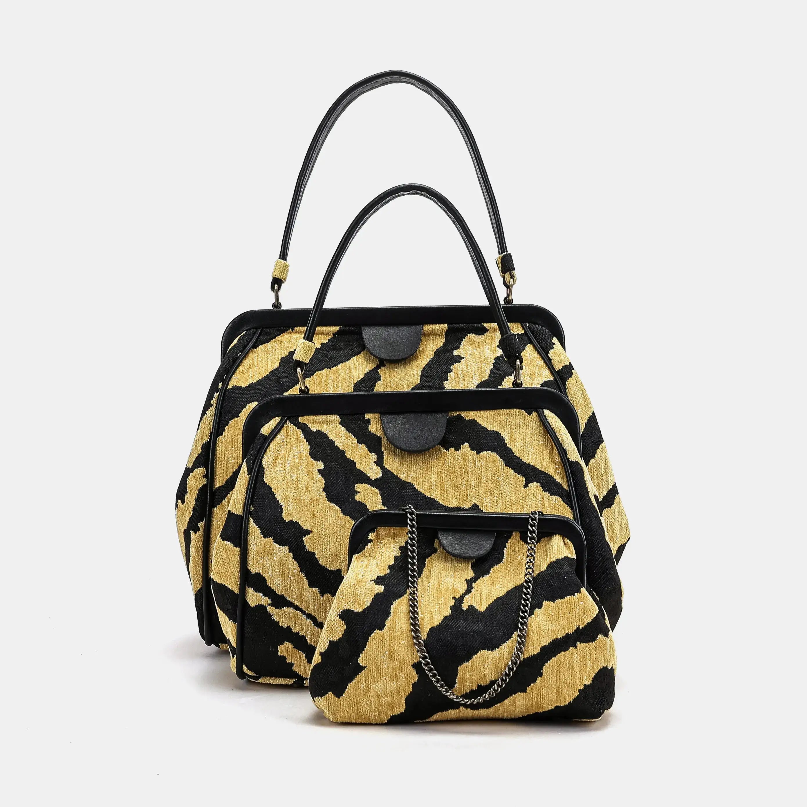 Tiger Stripe Alma Satchel Bag for America-comparison