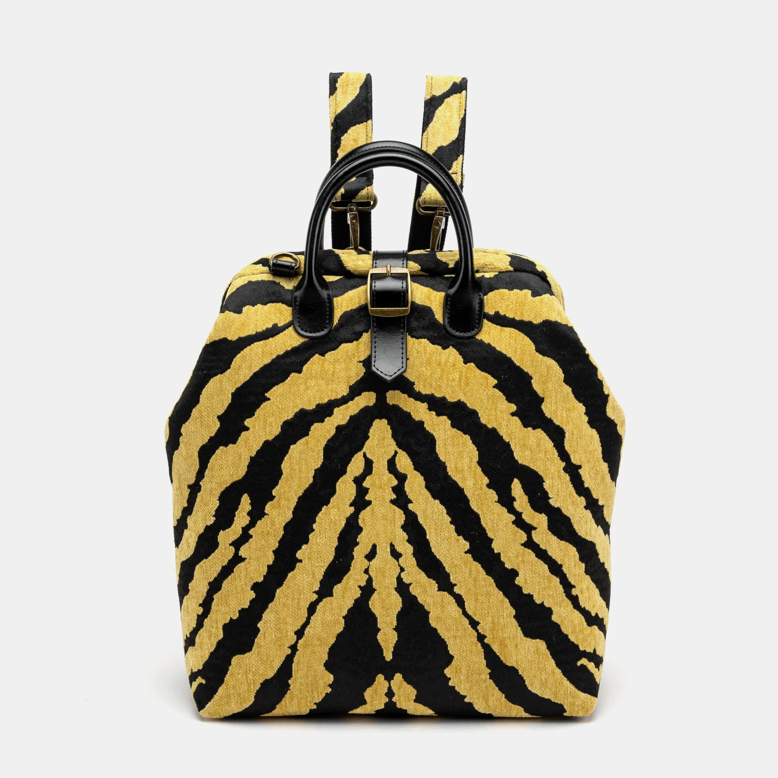 Zebra Daffodil Carpet Laptop Backpack Carpetbag of America main