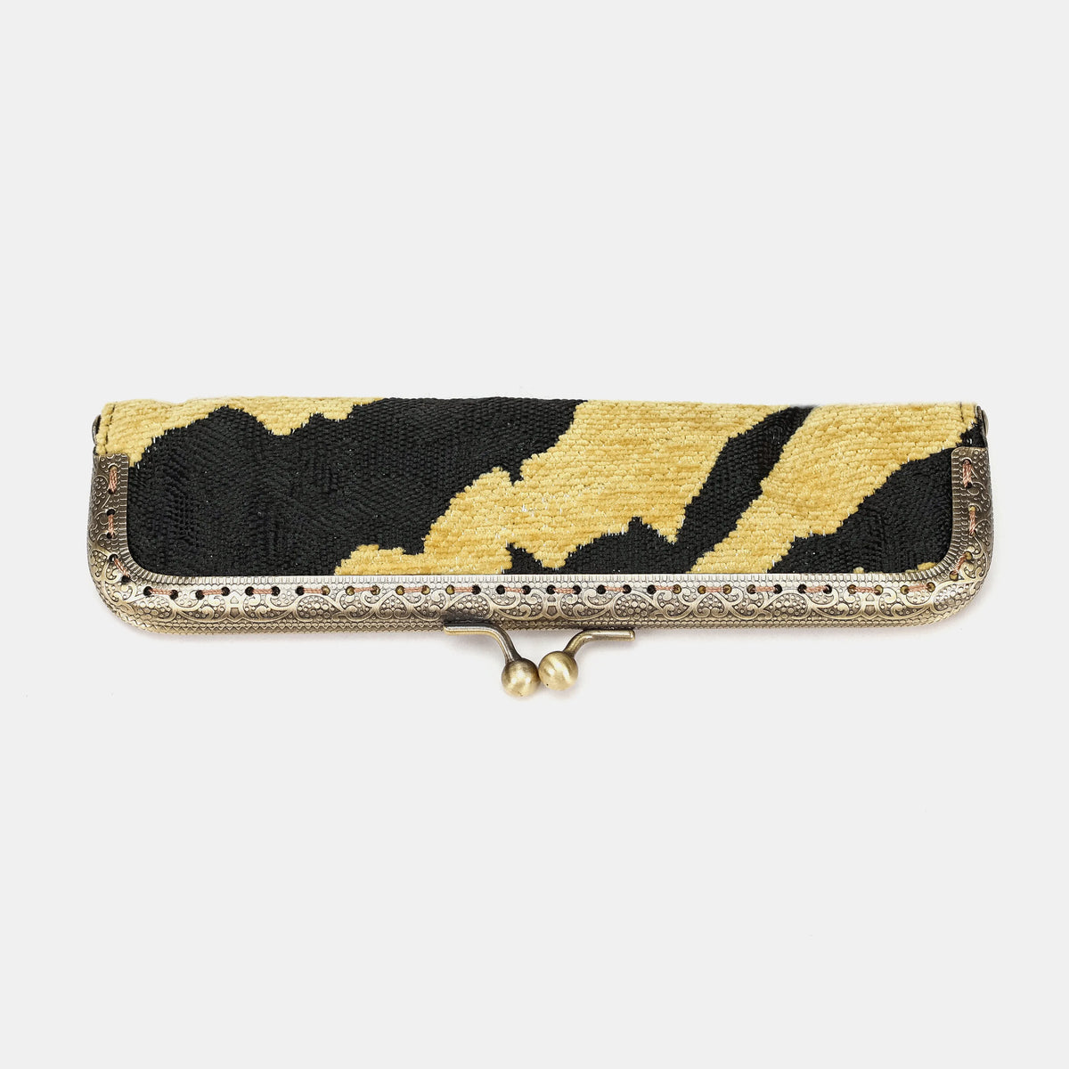 Tiger Stripe Duo Pen Case Carpetbag of America front