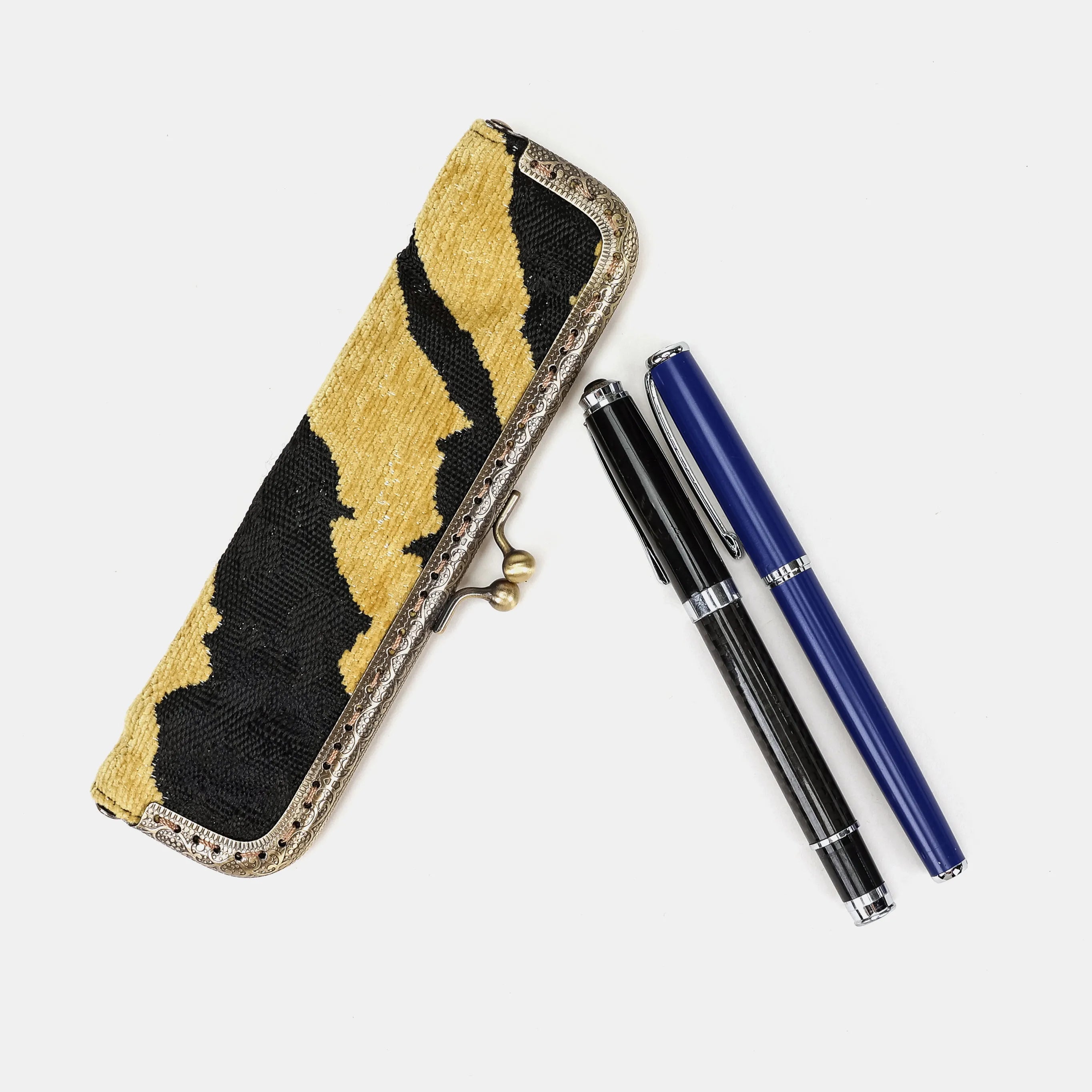 Zebra Daffodil Duo Pen Case Carpetbag of America main