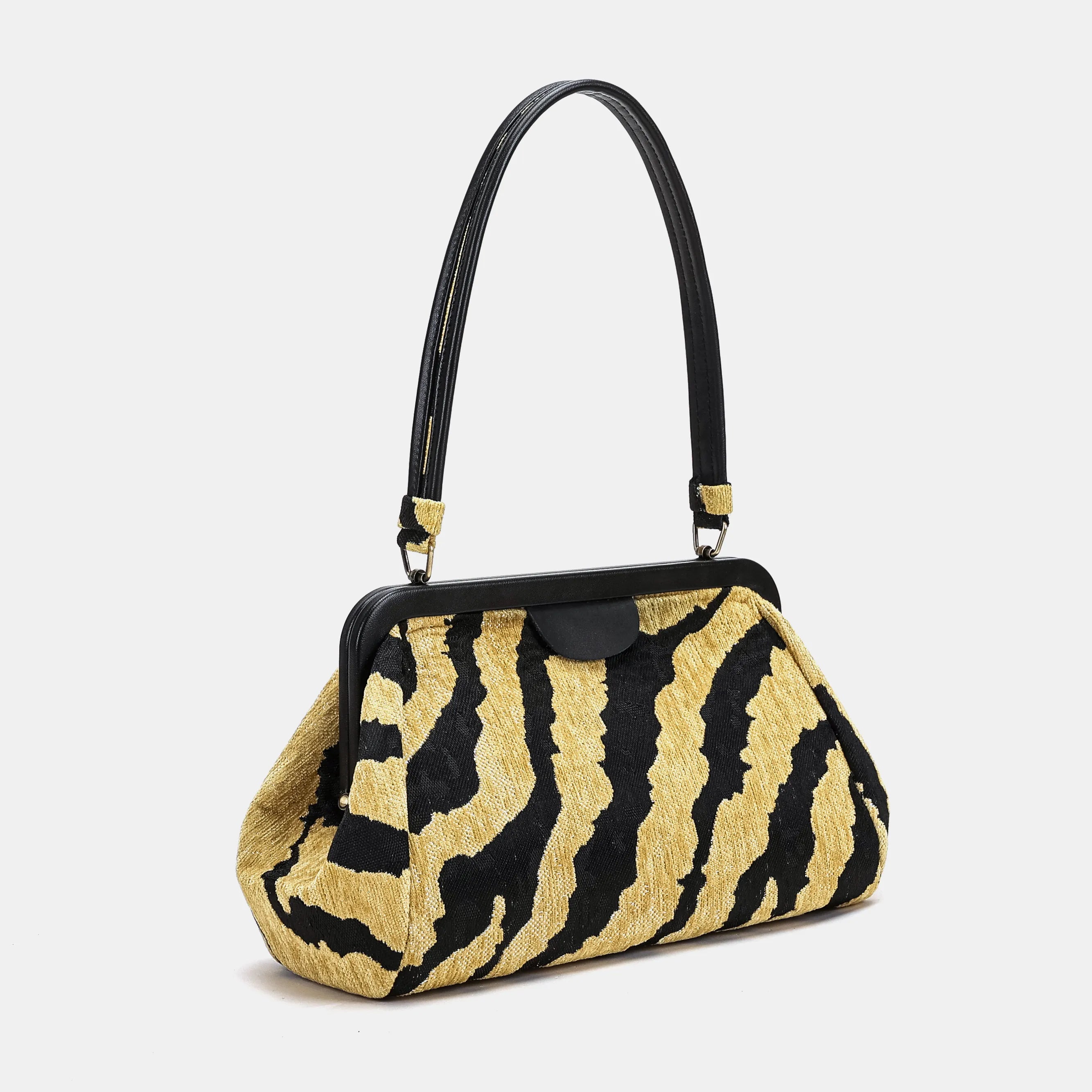 Shoulder Carpet Bag | Tiger Stripe for America-front