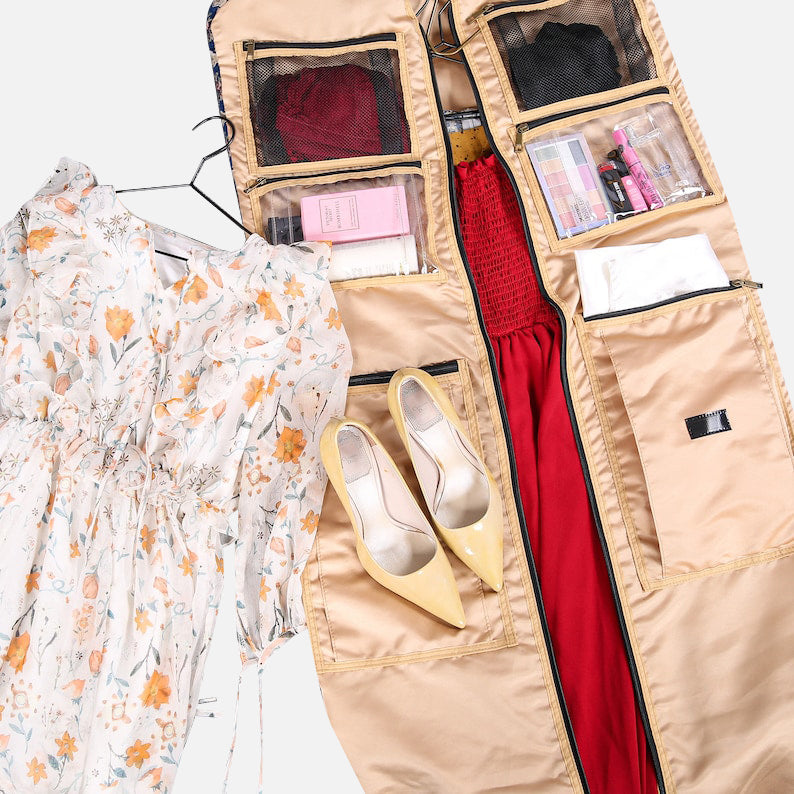 Traditional Blue Carpet Garment Bag carpet bag  of America in use