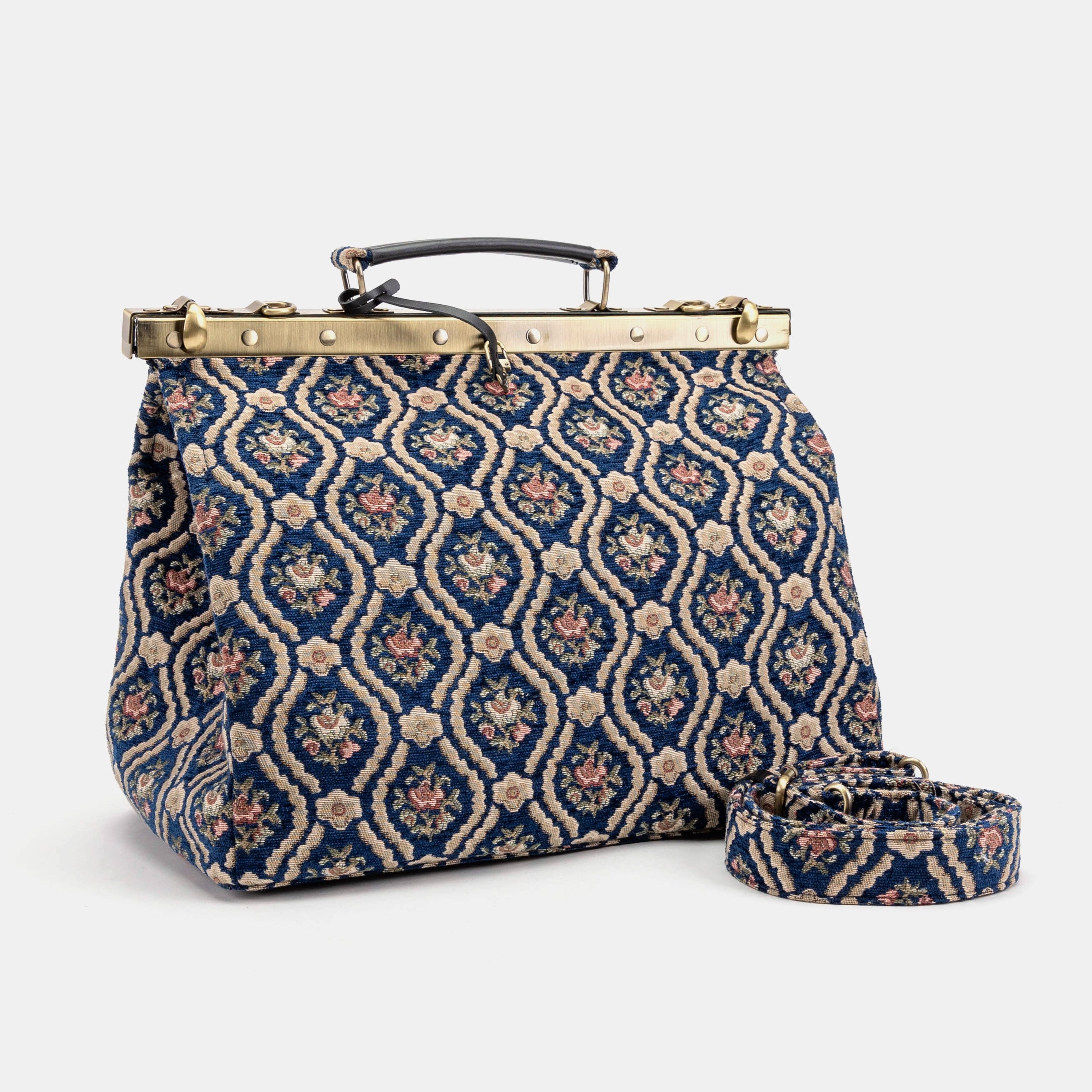 Traditional Blue Celine Carpet Gladstone Bag of America main
