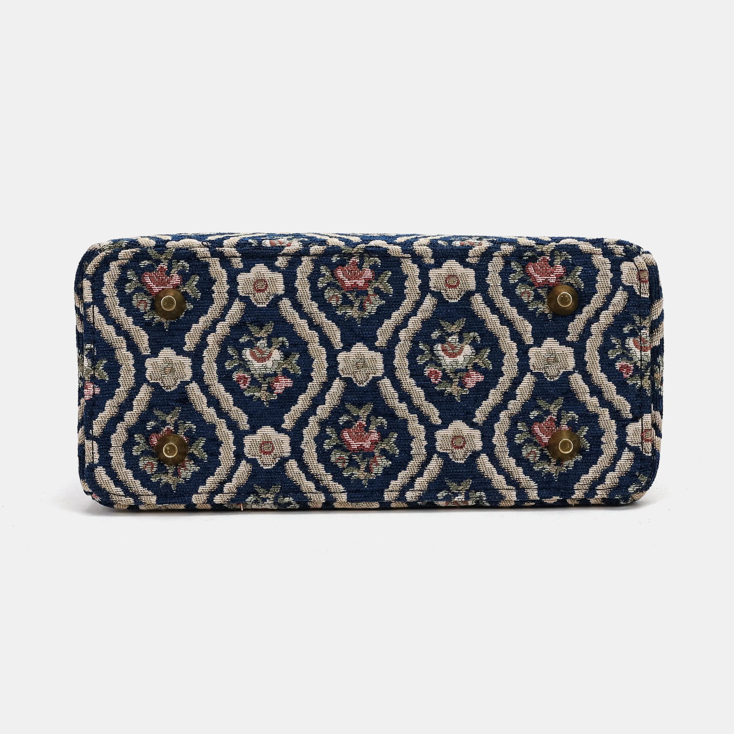 Traditional Blue Helena Carpet Gladstone Backpack of America bottom
