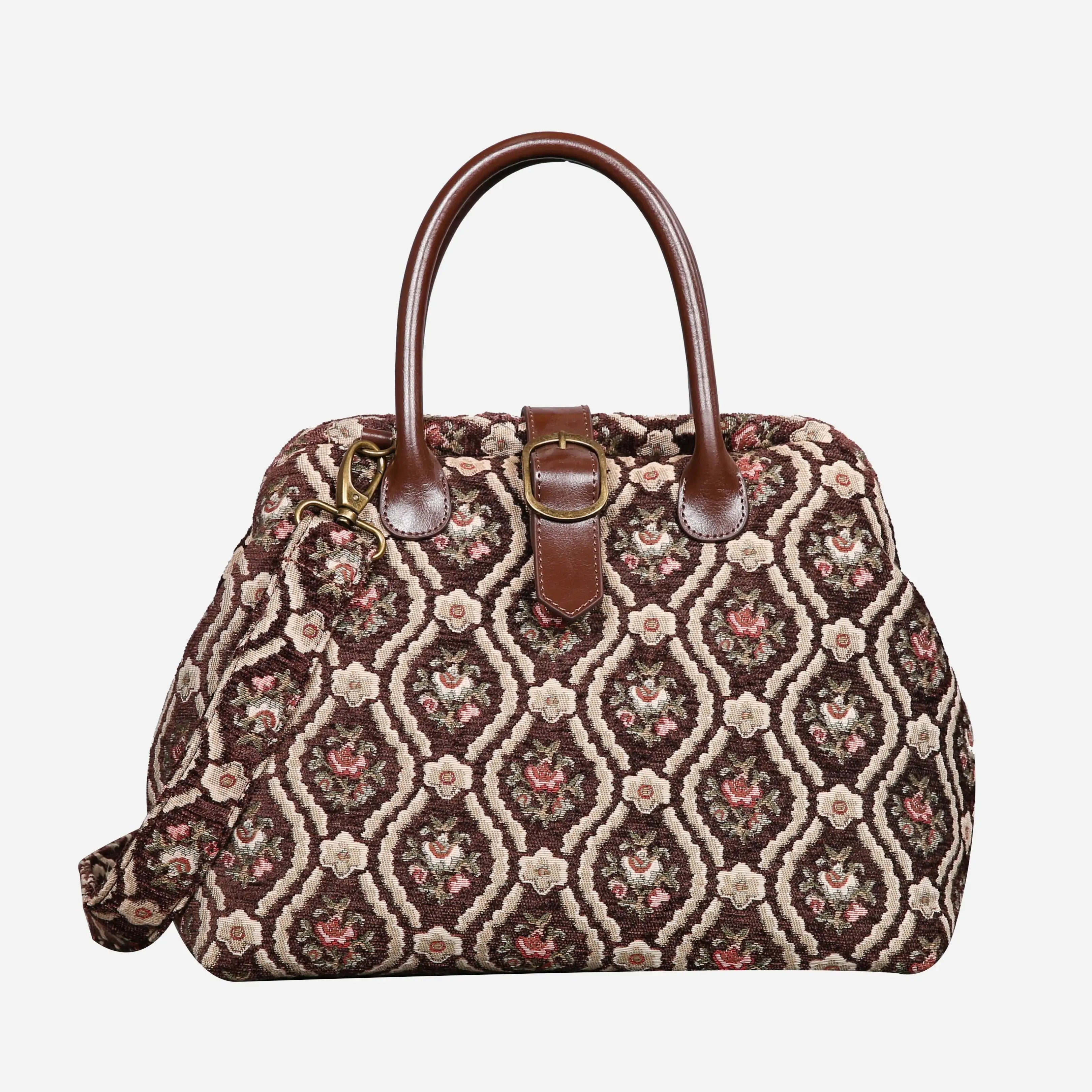 Traditional Coffee Carpet Handbag Purse carpet bag MCW Handmade of America main