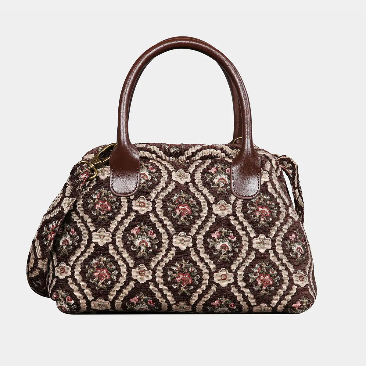 Traditional Coffee Carpet Satchel carpet bag MCW Handmade of America main