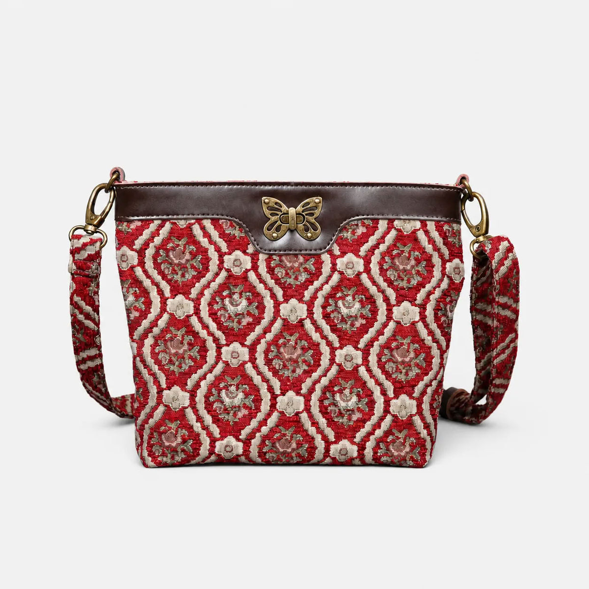Traditional Red Carpet Crossbody Bag carpet bag MCW Handmade of America main