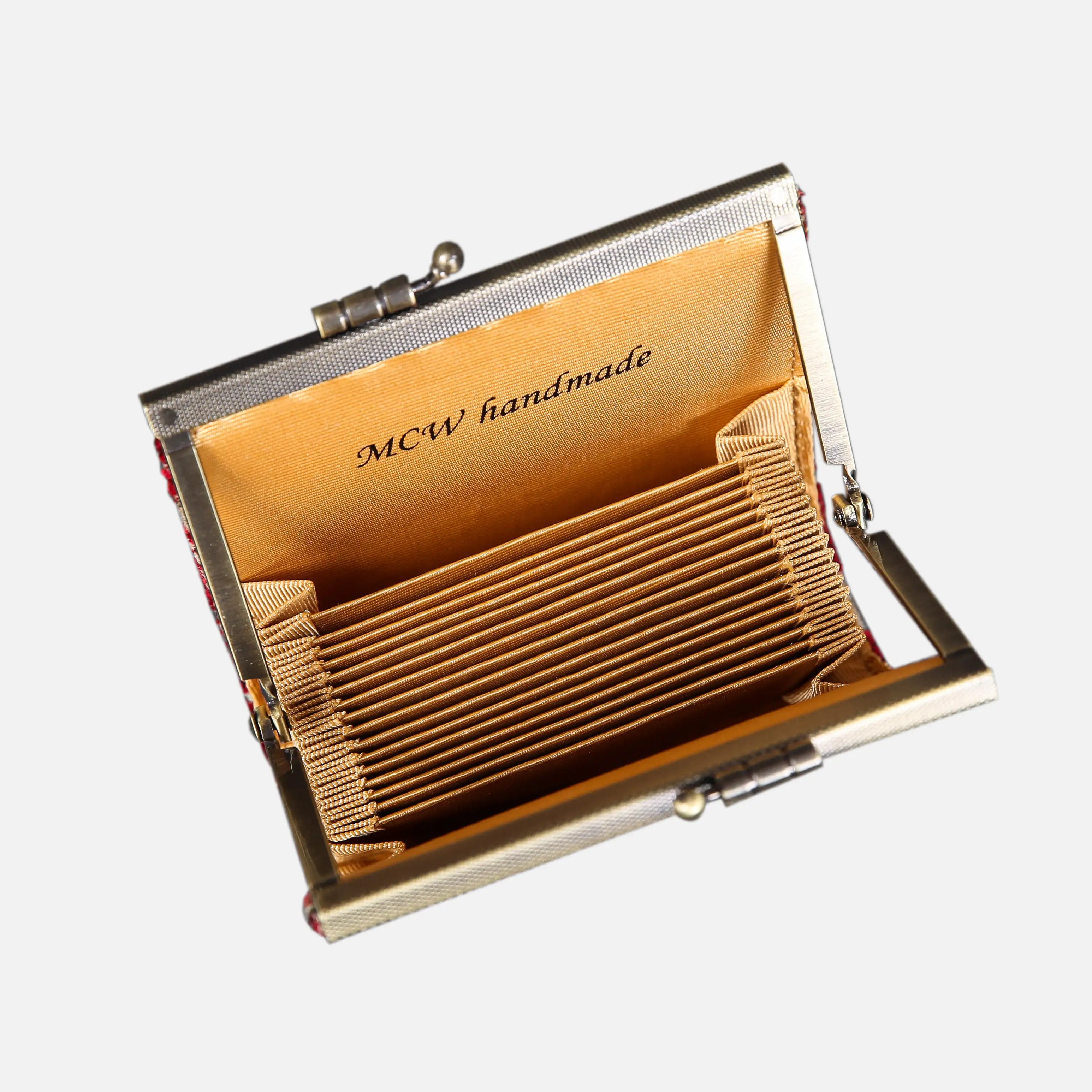 Traditional Red Card Wallet  of America 17 slots inside