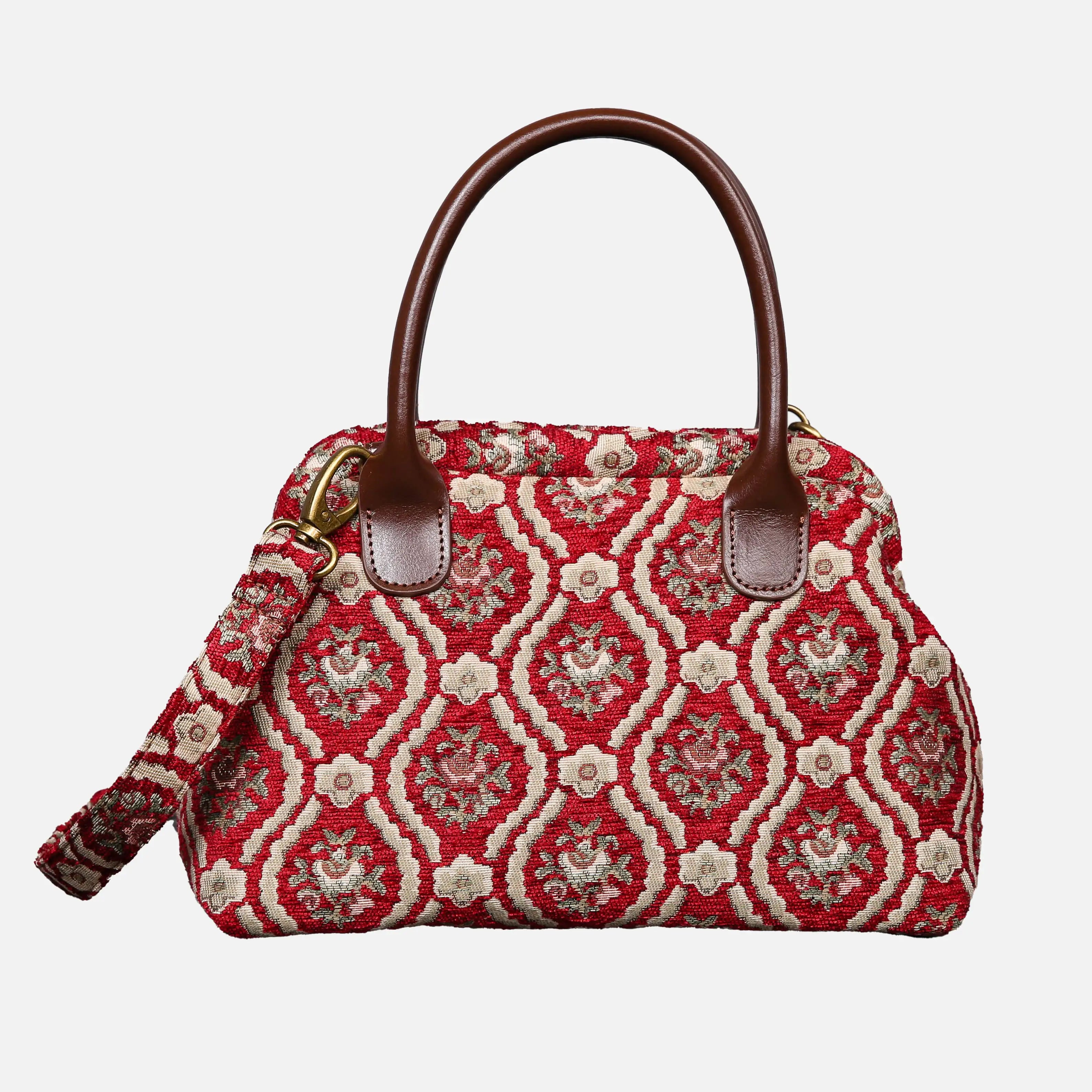 Traditional Red Carpet Satchel Carpetbag of America main