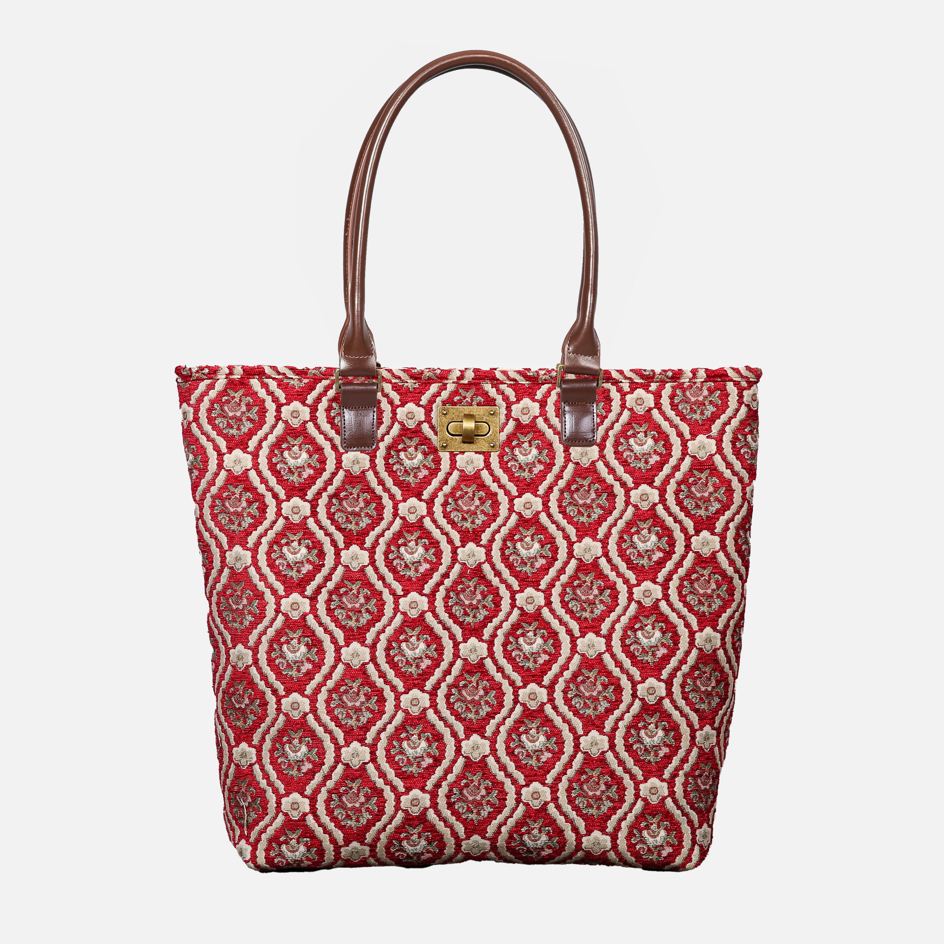Traditional Red Carpet Tote Shopper Carpetbag of America main