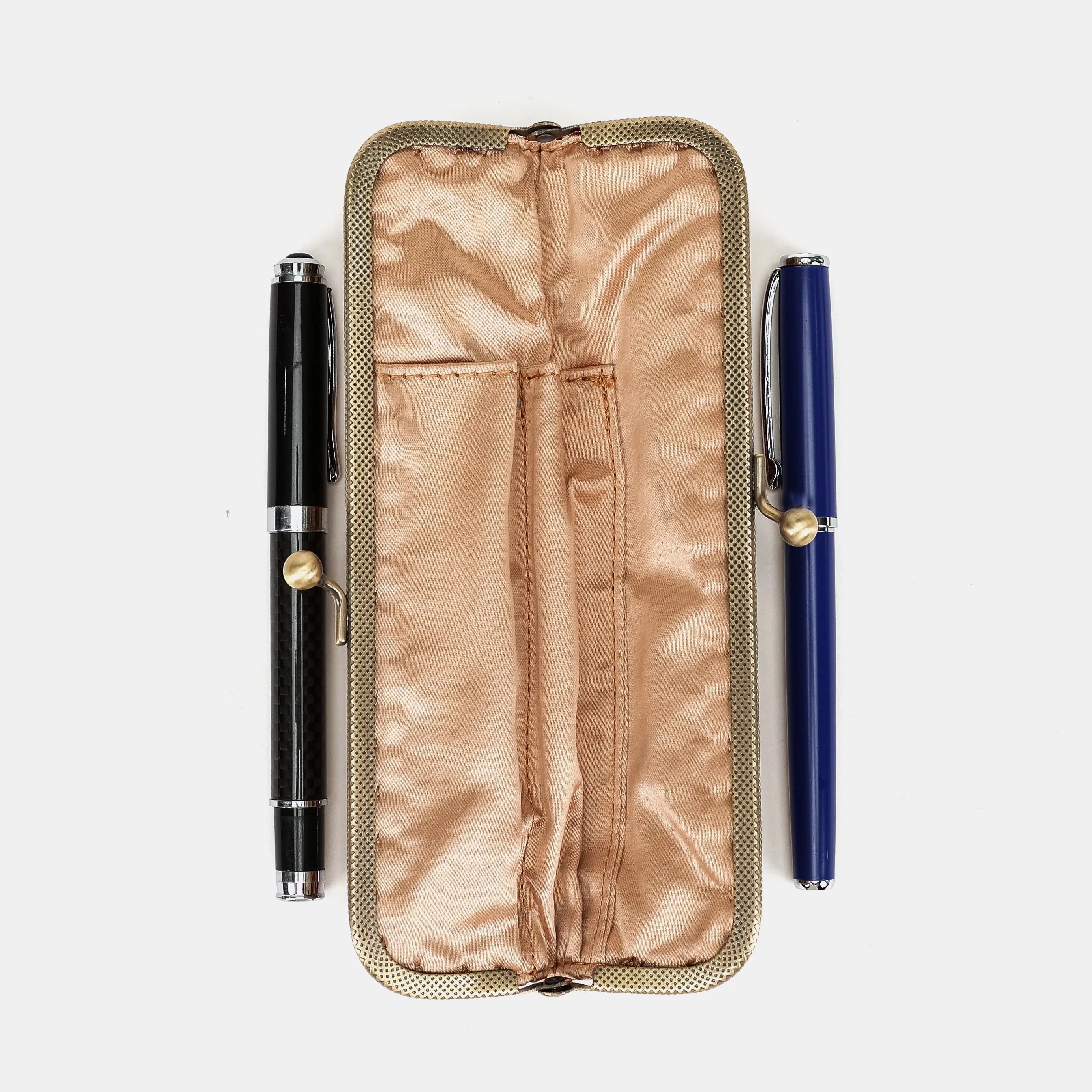 Traditional Red Duo Pen Case Carpetbag of America open