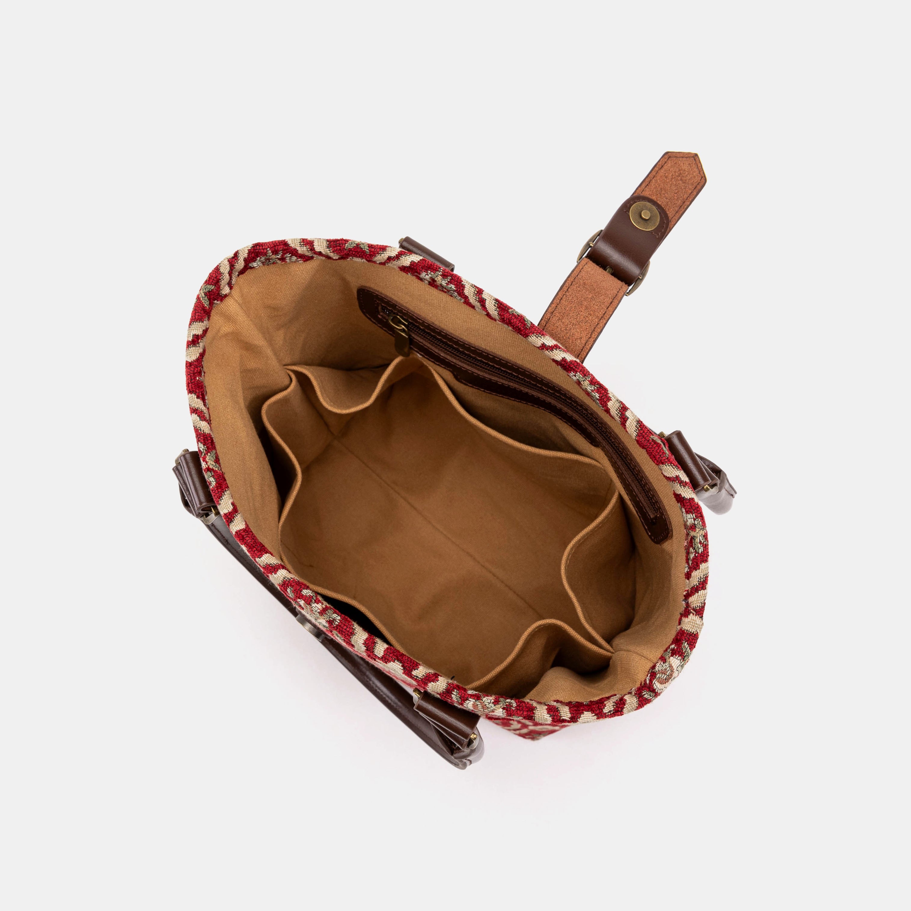 Traditional Red Everyday Tote Bag of America inside