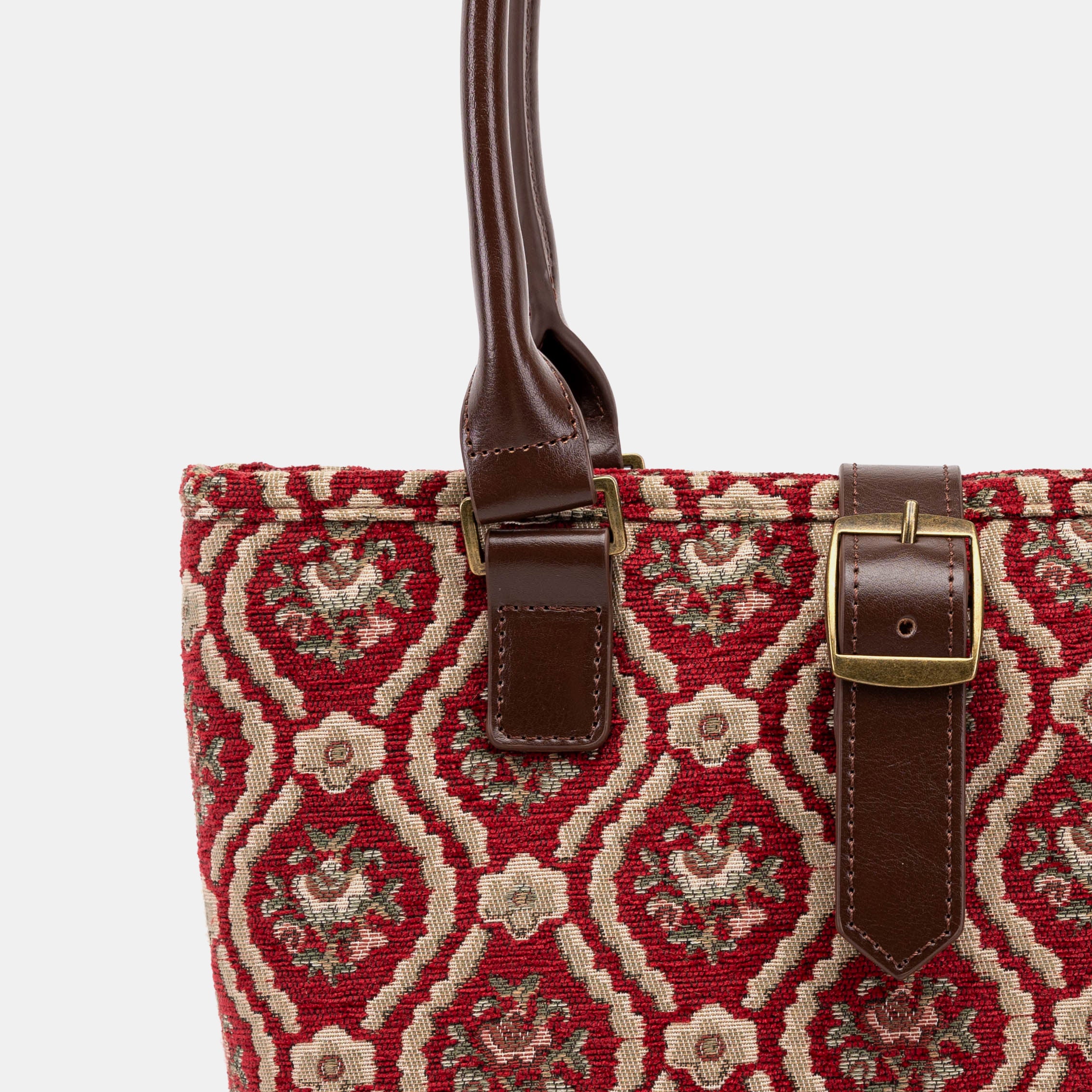 Traditional Red Everyday Tote Bag of America buckle