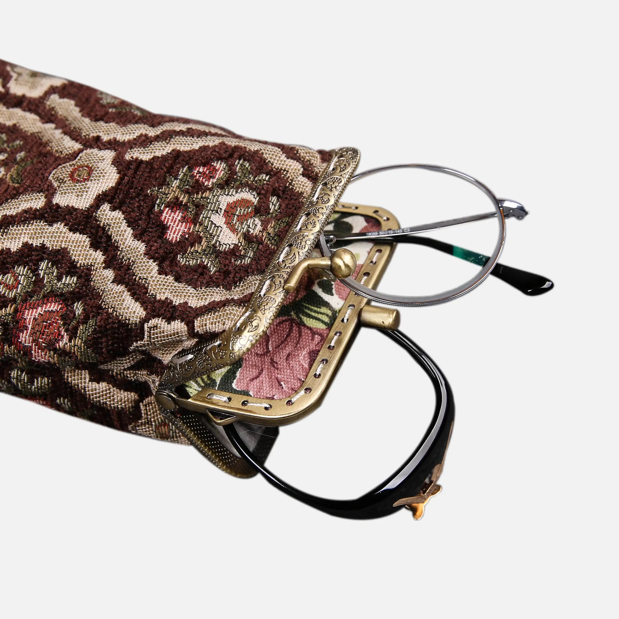 Traditional Series Carpet Eyeglasses Case of America with glasses-3