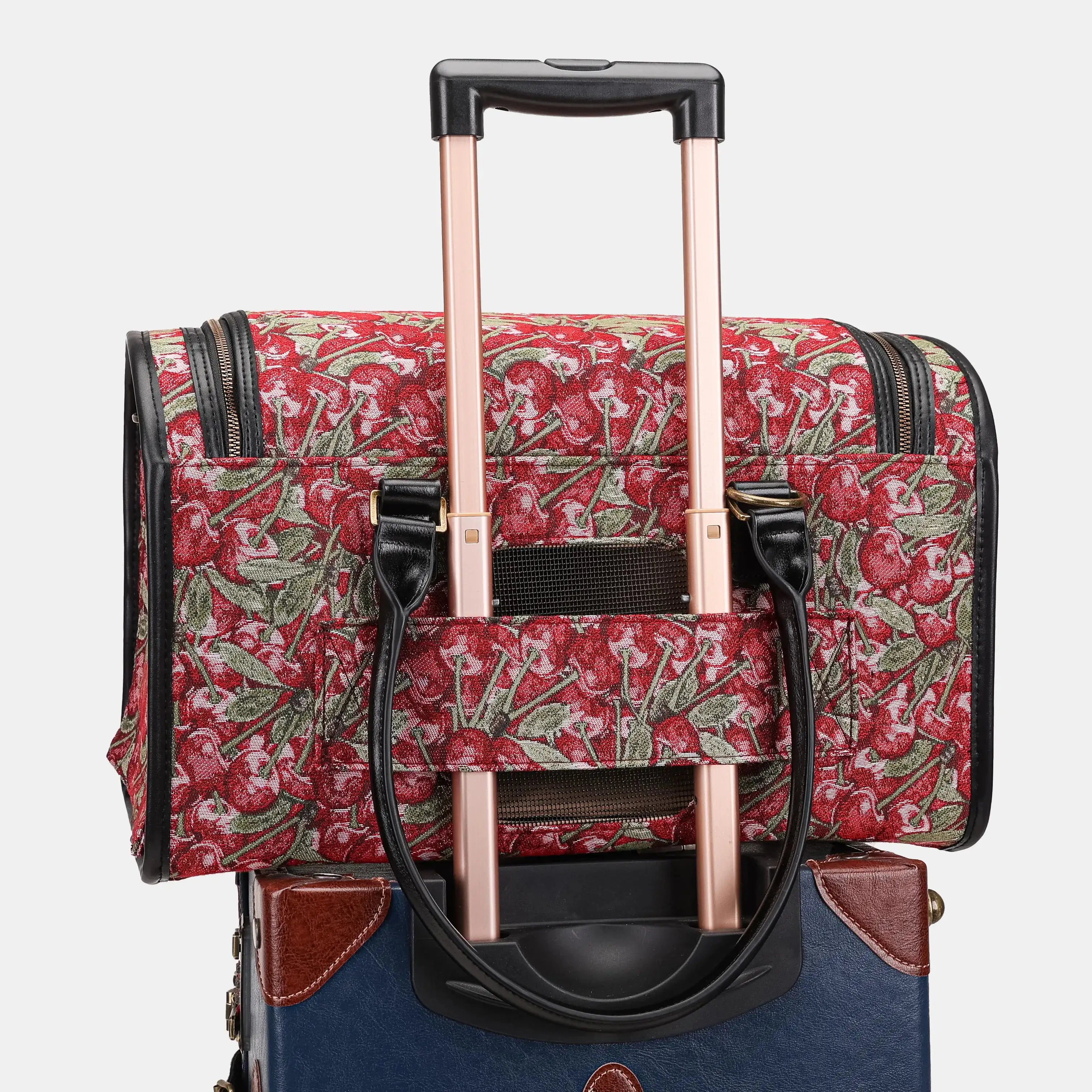 Travel Dog Carrier Bag Cherry Cascade of America luggage holder