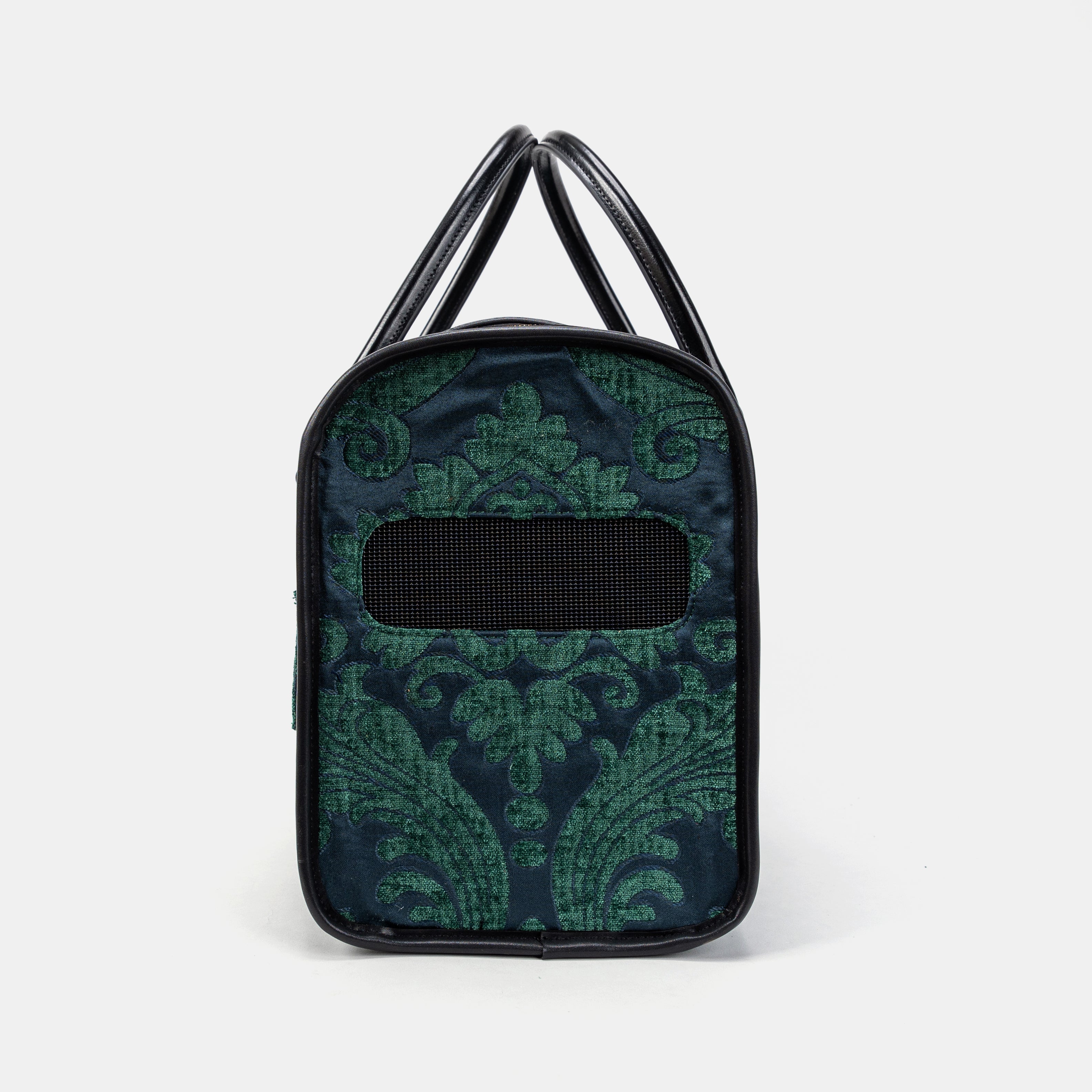Travel Dog Carrier Bag Queen Hunter Green of America Side Mesh