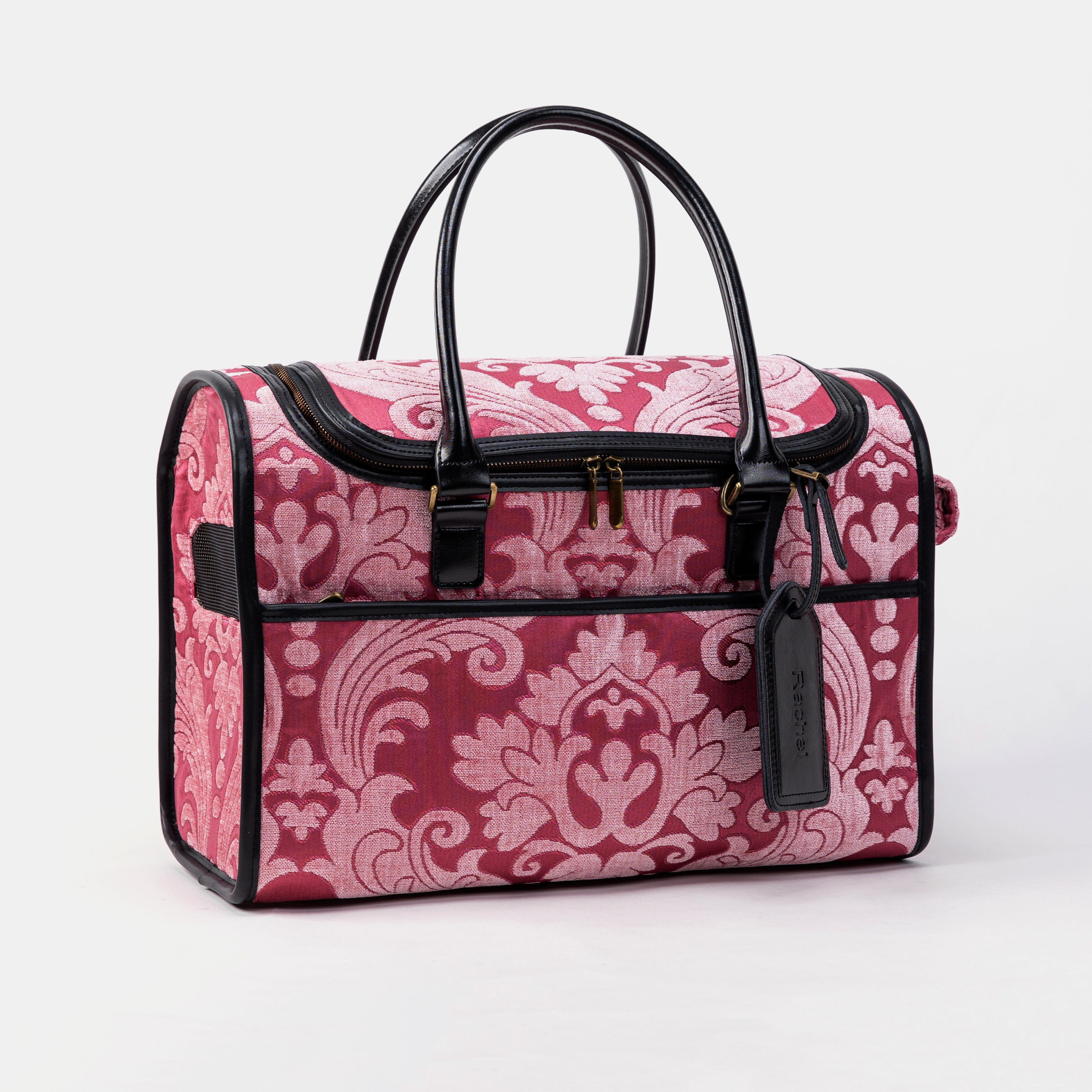 Travel Dog Carrier Bag Queen Rose  Pink of America Front