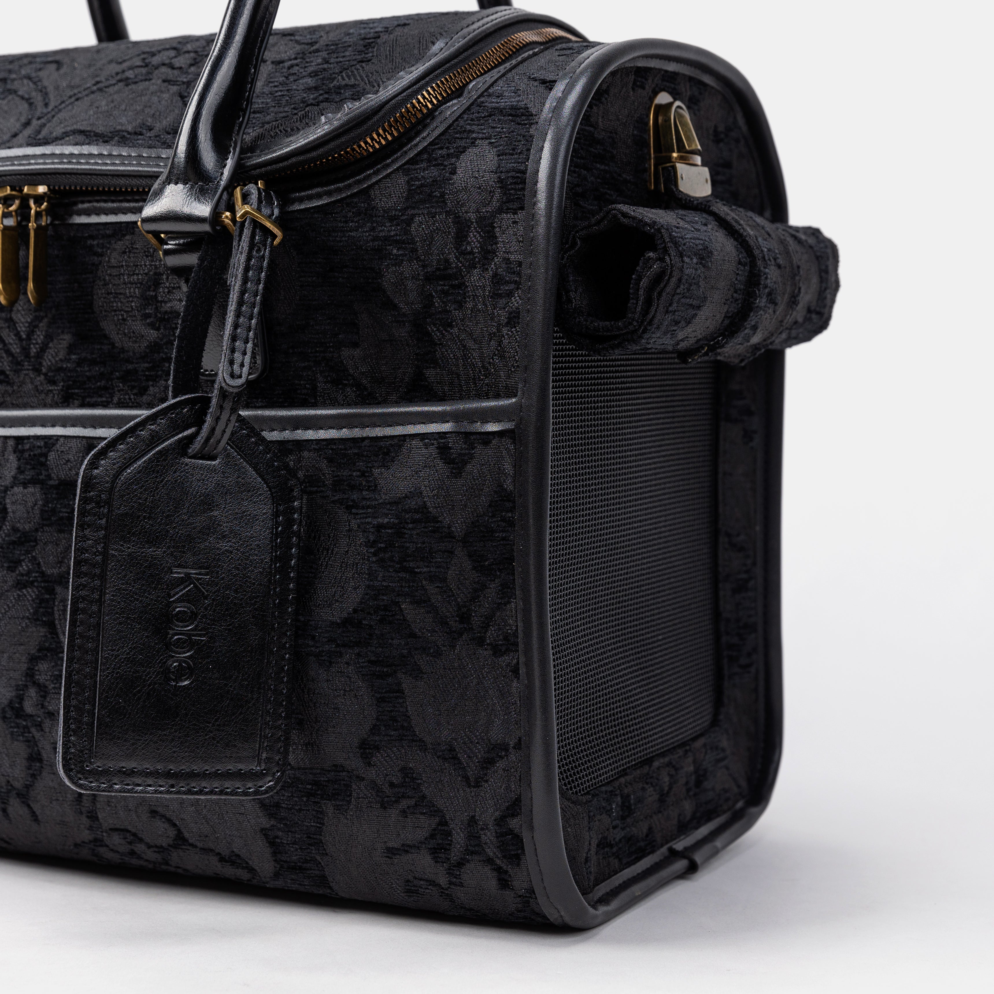 Travel Dog Carrier Bag Victorian Blossom Black/Black   of America with a Tag