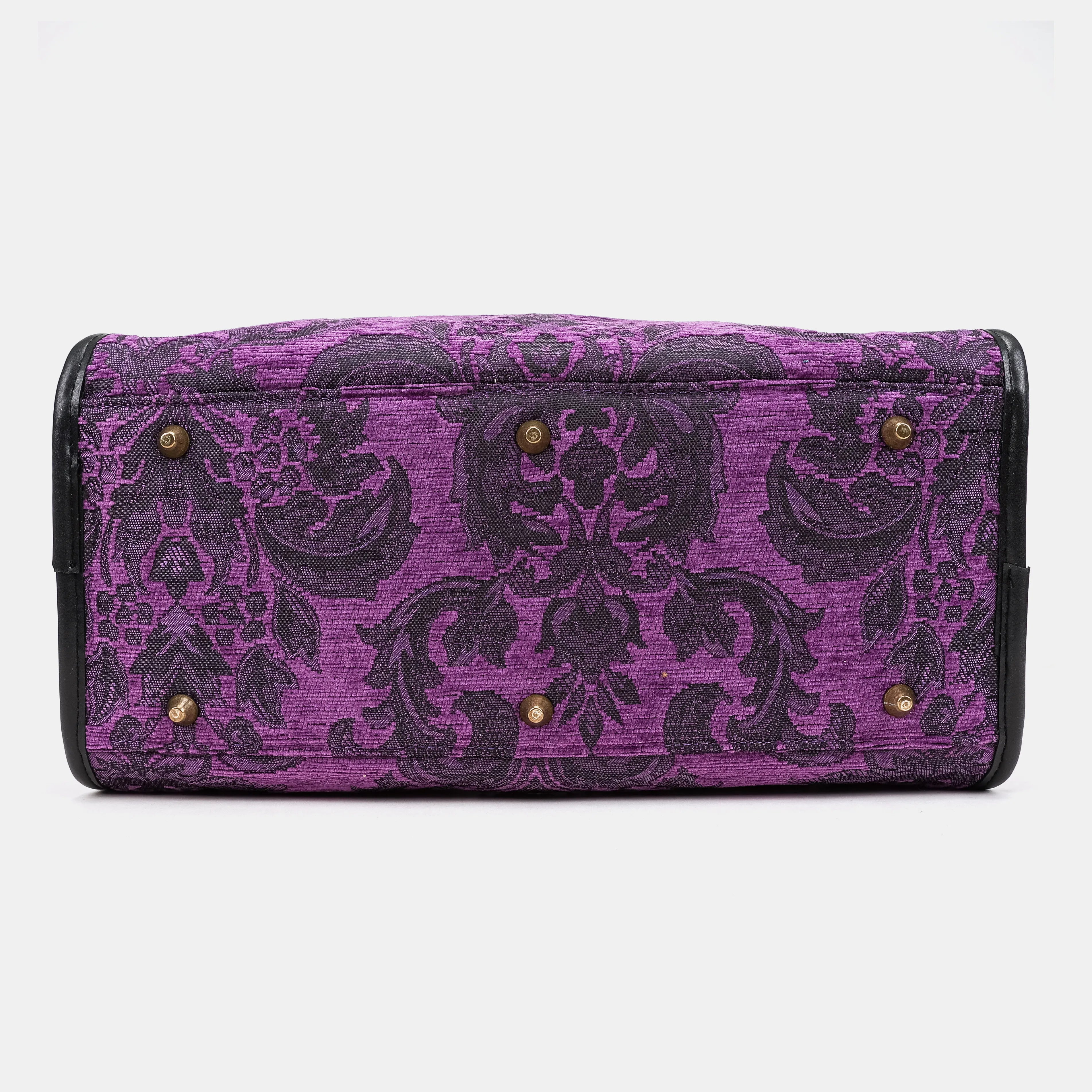 Travel Dog Carrier Bag Victorian Blossom Purple of America bottom