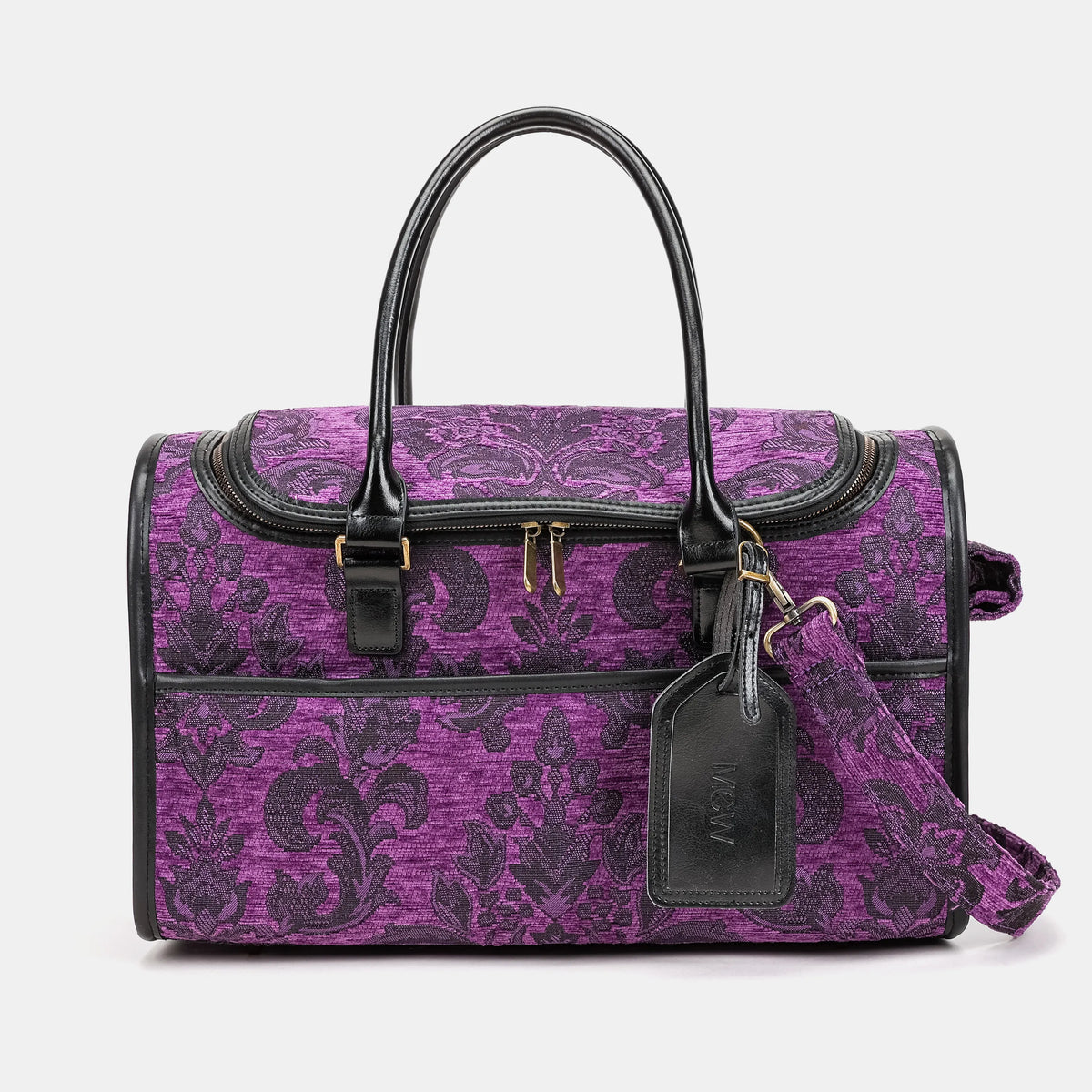 Travel Dog Carrier Bag Victorian Blossom Purple of America overview