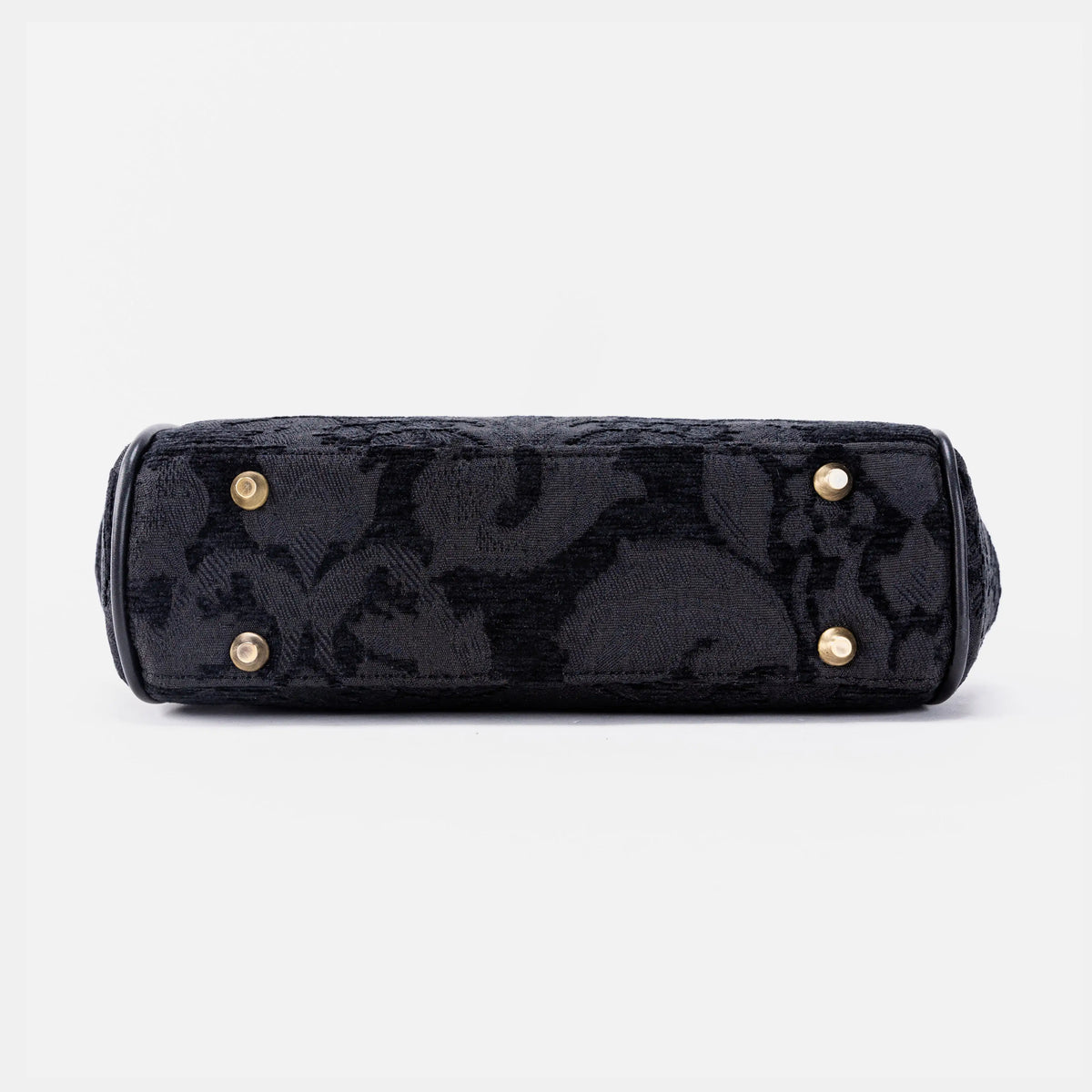 Victorian Blossom Black/Black Alma Satchel bottom