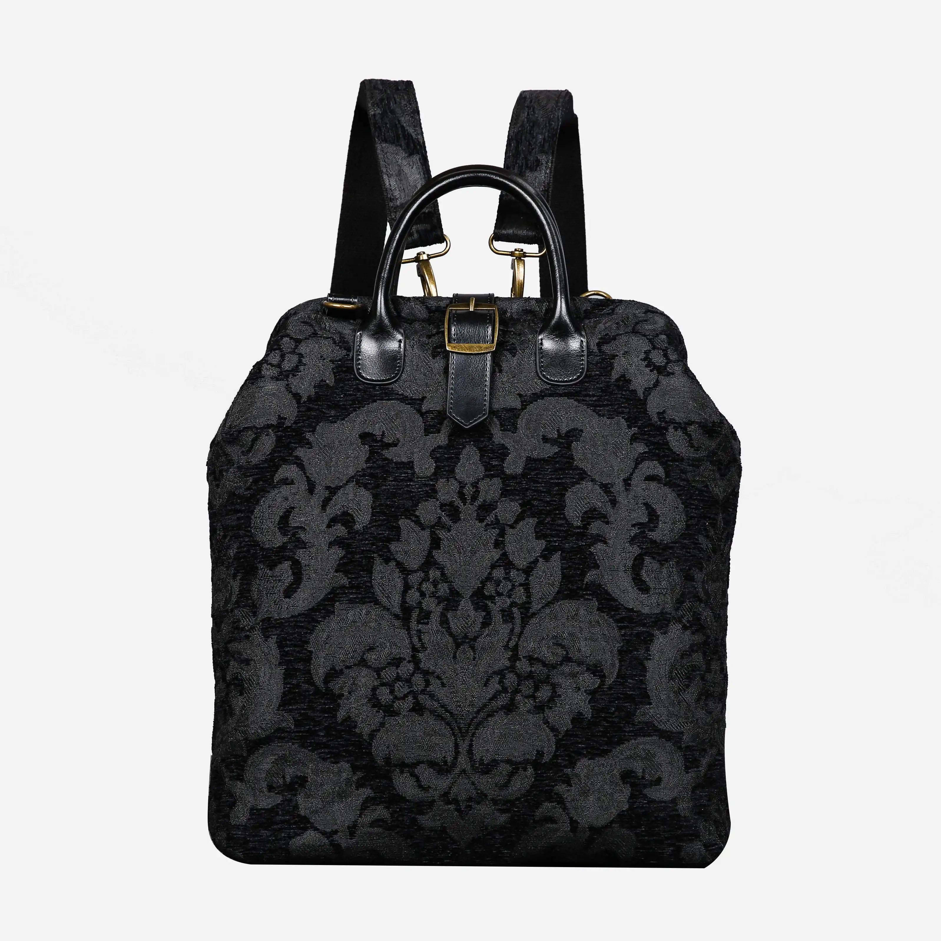 Victorian Blossom Black/Black Carpet Laptop Backpack of America main