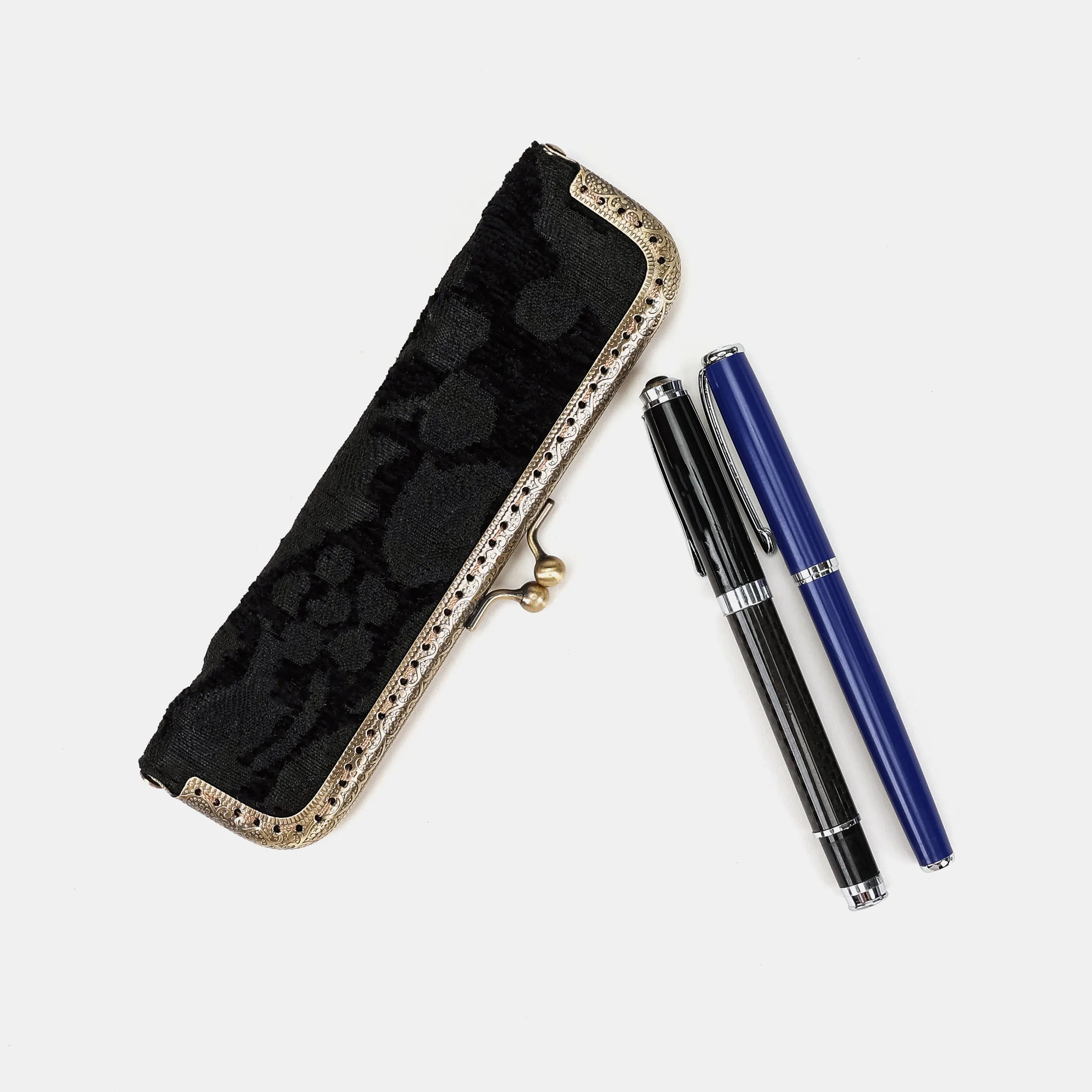 Victorian Blossom blk/blk Duo Pen Case Carpetbag of America main