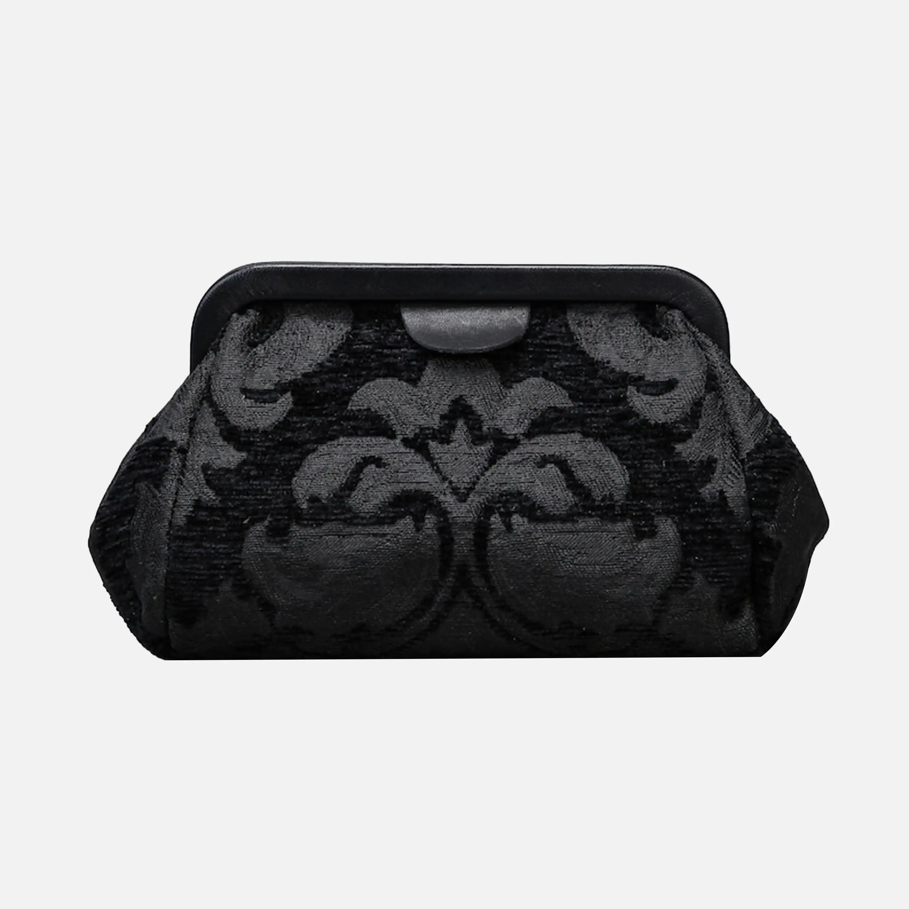 Victorian Blossom blk/blk carpet bag of America back