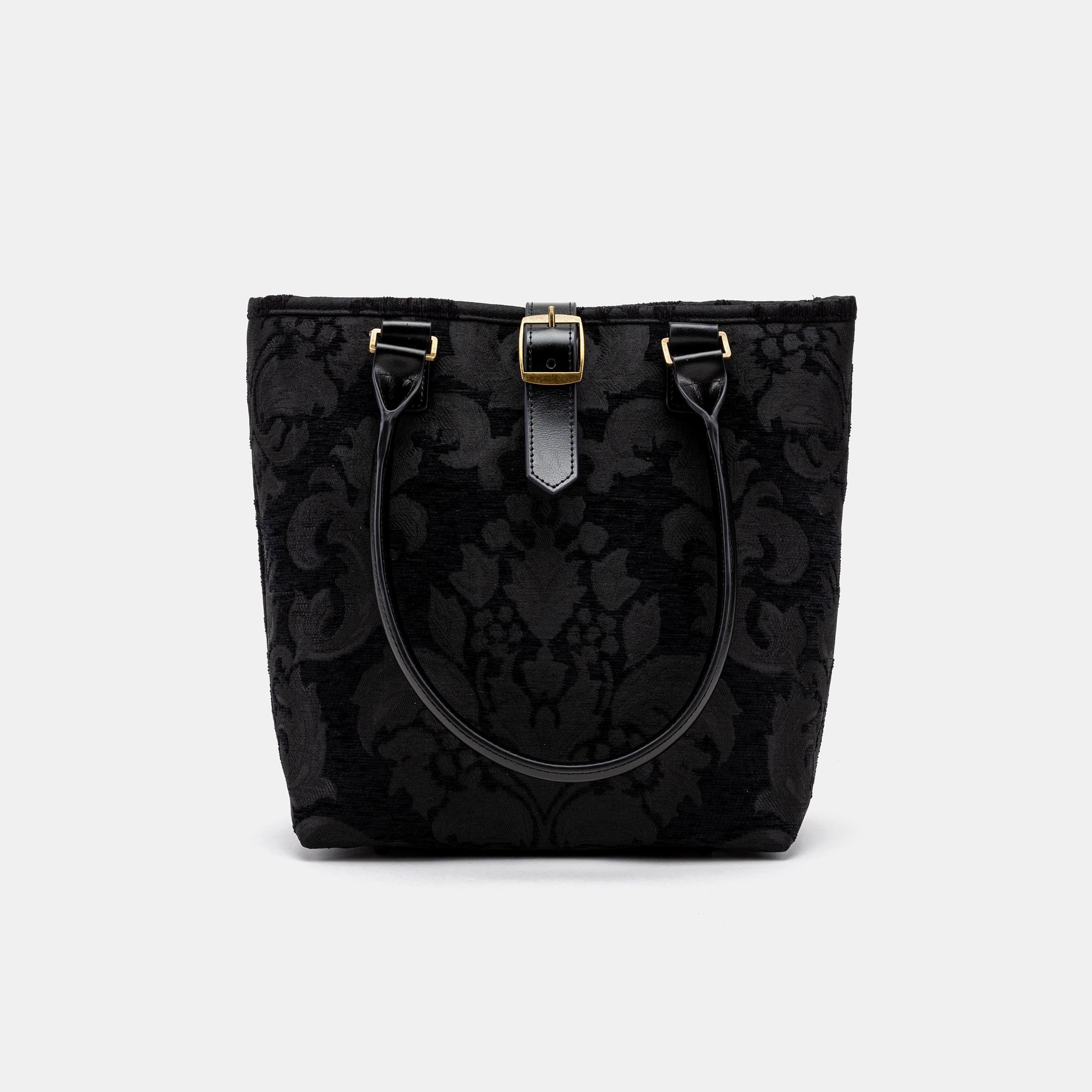 Victorian Blossom Black/Black Everyday Tote Bag of America with shoulder strap