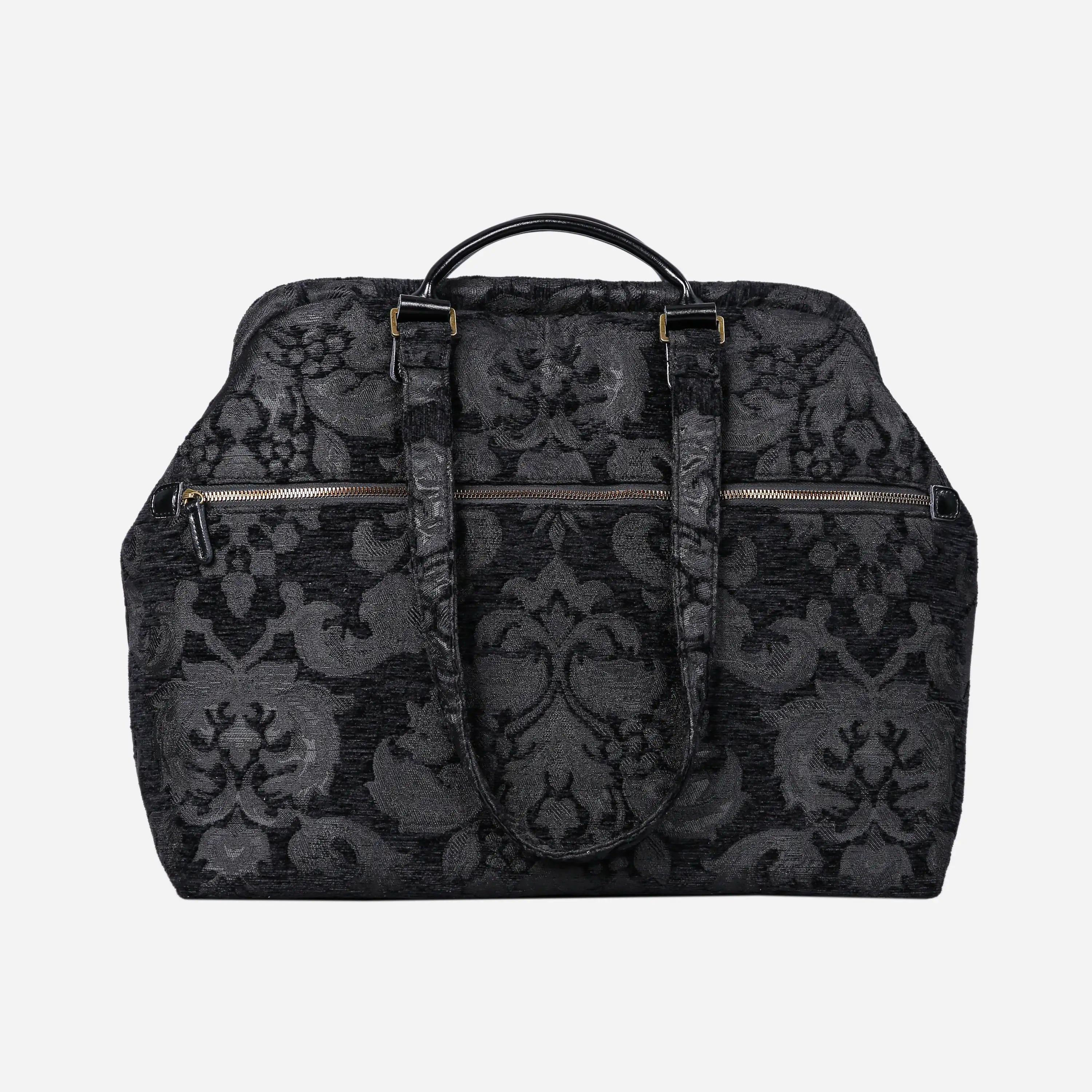 Victorian Blossom BLK/BLK Knitting Project Bag   of America back