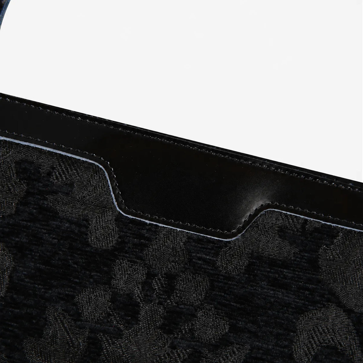 Victorian Blossom BLK/BLK Wristlet Clutch carpet bag MCW Handmade details
