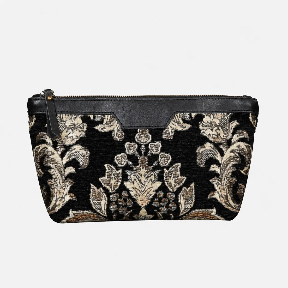 Vicotian Blossom Black Gold Carpet Makeup Bag Carpetbag of America main